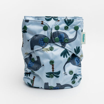 Animals and Insects: Essentials Pocket Cloth Diaper with Athletic Wicking Jersey, Grows with your Baby - Kinder Cloth Diaper Co. - 25 - 03 - 04 - modern reusable cloth diapers and more for birth to potty training - Pittsburgh Based Small Business