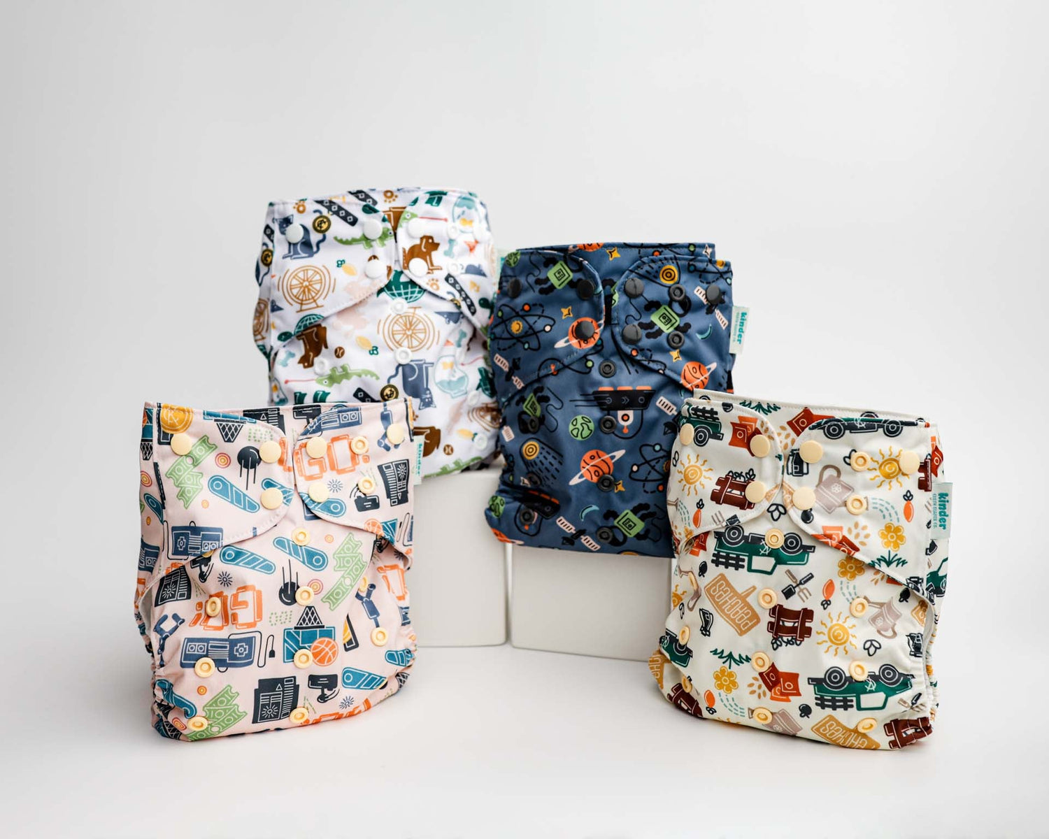 Animals and Insects: Essentials Pocket Cloth Diaper with Athletic Wicking Jersey, Grows with your Baby - Kinder Cloth Diaper Co. - 28 - 04 - 05 - modern reusable cloth diapers and more for birth to potty training - Pittsburgh Based Small Business