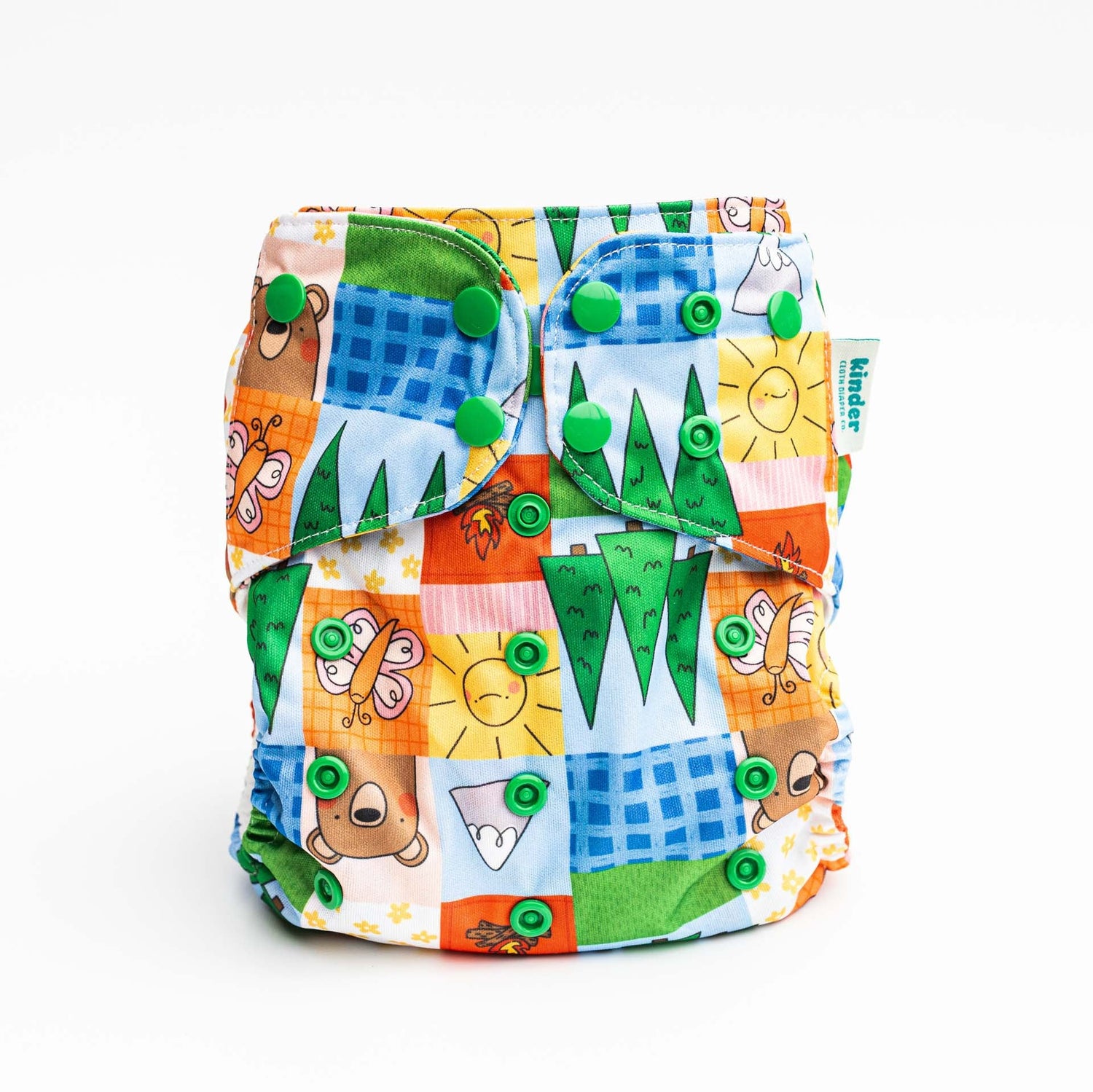 Animals and Insects: Essentials Pocket Cloth Diaper with Athletic Wicking Jersey, Grows with your Baby - Kinder Cloth Diaper Co. - 26 - 03 - 02 - modern reusable cloth diapers and more for birth to potty training - Pittsburgh Based Small Business