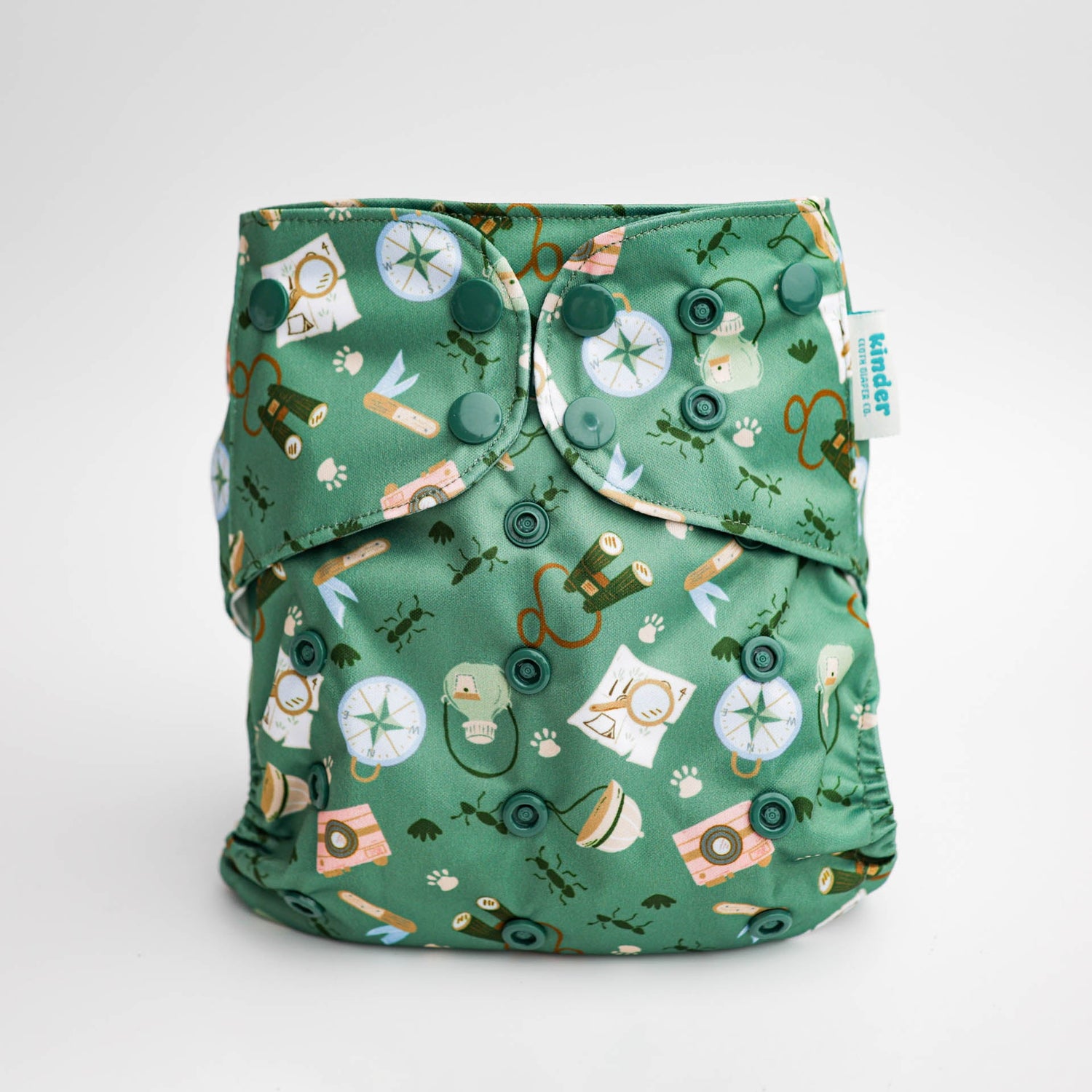 Animals and Insects: Essentials Pocket Cloth Diaper with Athletic Wicking Jersey, Grows with your Baby - Kinder Cloth Diaper Co. - 30 - 03 - 01 - modern reusable cloth diapers and more for birth to potty training - Pittsburgh Based Small Business