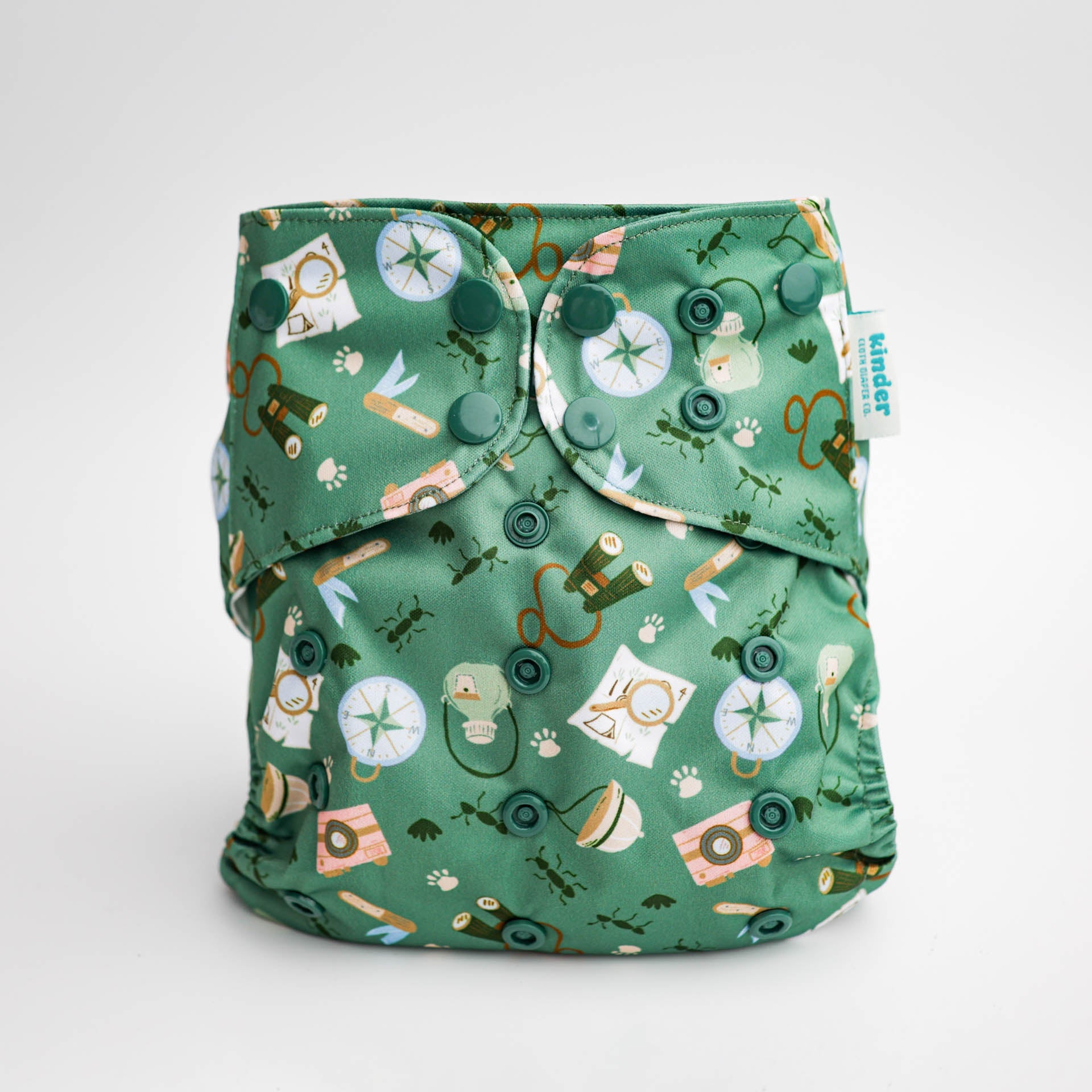 Animals and Insects: Essentials Pocket Cloth Diaper with Athletic Wicking Jersey, Grows with your Baby - Kinder Cloth Diaper Co. - 30 - 03 - 01 - modern reusable cloth diapers and more for birth to potty training - Pittsburgh Based Small Business