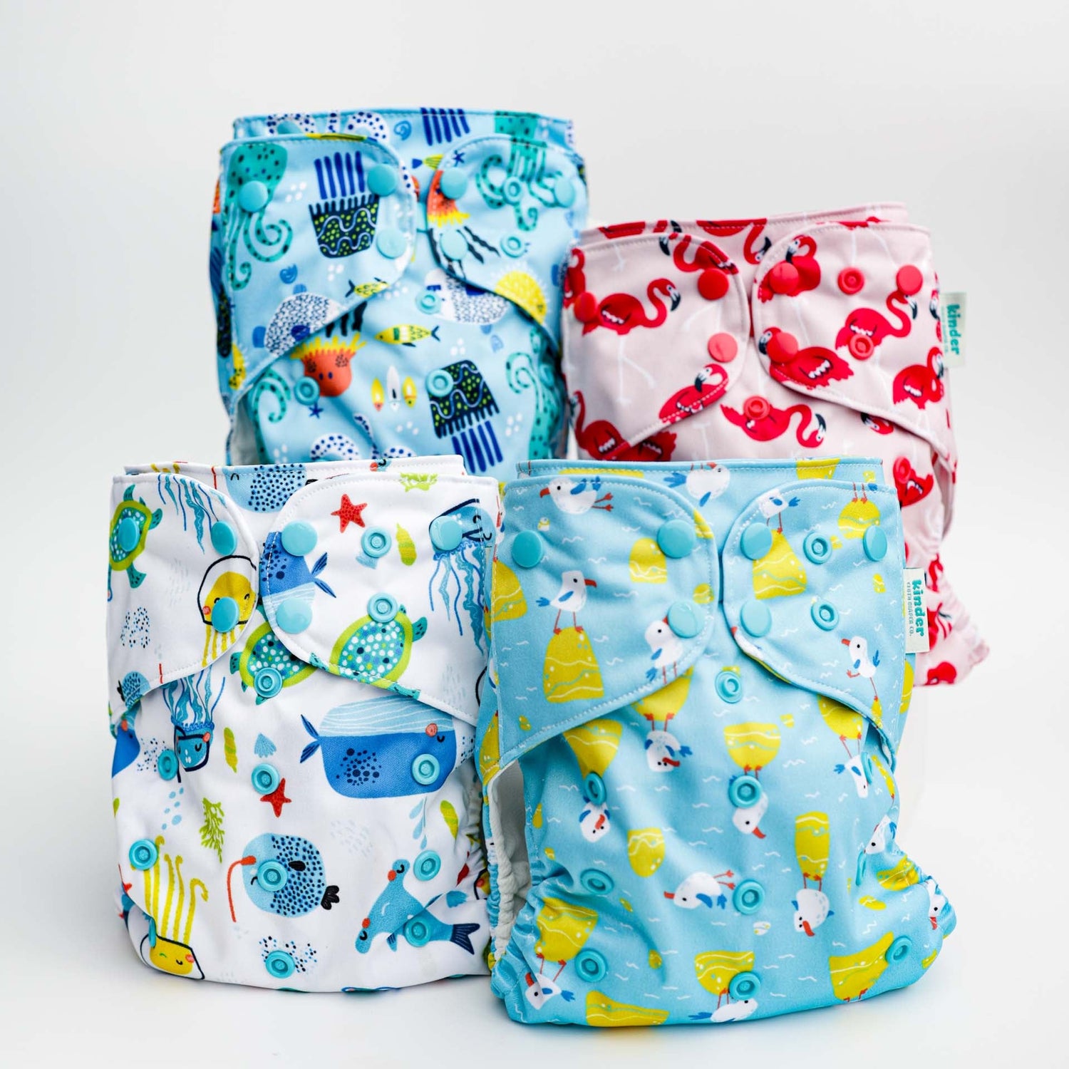 Animals and Insects: Essentials Pocket Cloth Diaper with Athletic Wicking Jersey, Grows with your Baby - Kinder Cloth Diaper Co. - 09 - 06 - 02 - modern reusable cloth diapers and more for birth to potty training - Pittsburgh Based Small Business