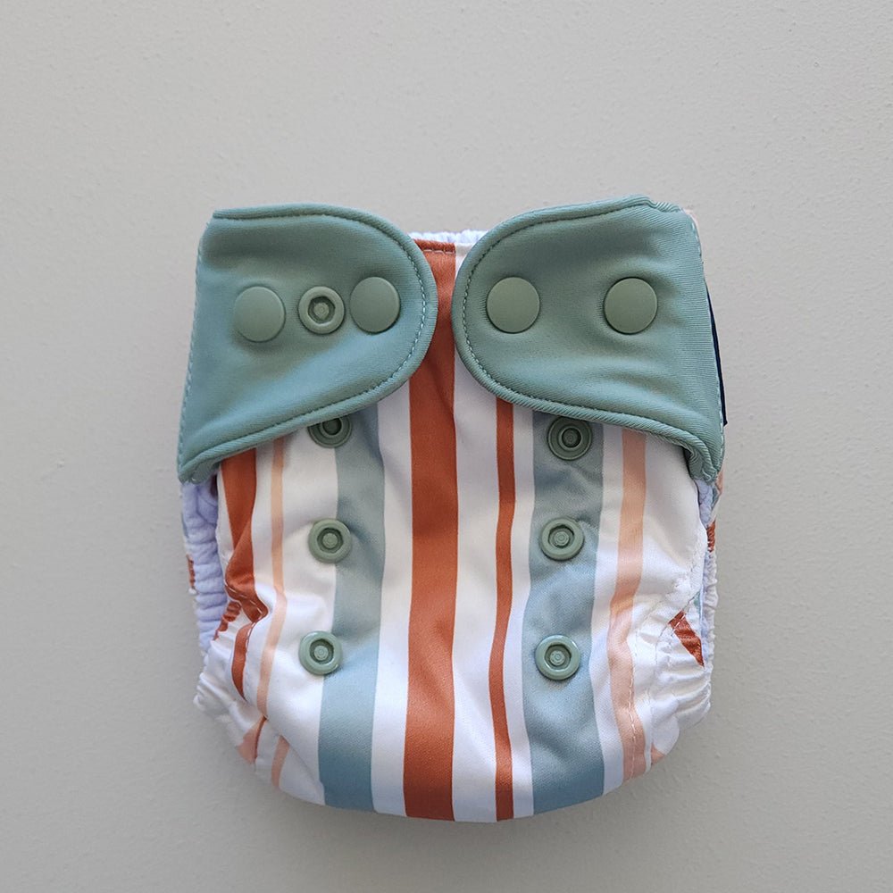 Awning (Seafoam Wings) - Modern - Cloth - Diapers - Cloth Diaper - Kinder Cloth Diaper Co. - Pittsburgh - Based - Small - Business - Woman - Owned