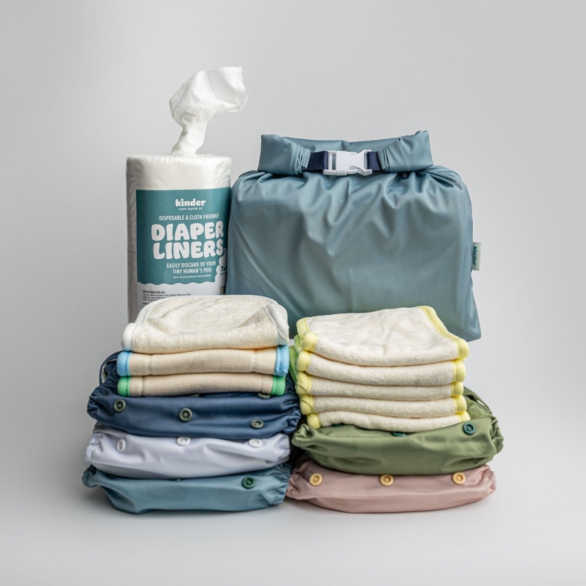  - Modern - Cloth - Diapers - New Parent Starter Bundle - Kinder Cloth Diaper Co. - Pittsburgh - Based - Small - Business - Woman - Owned