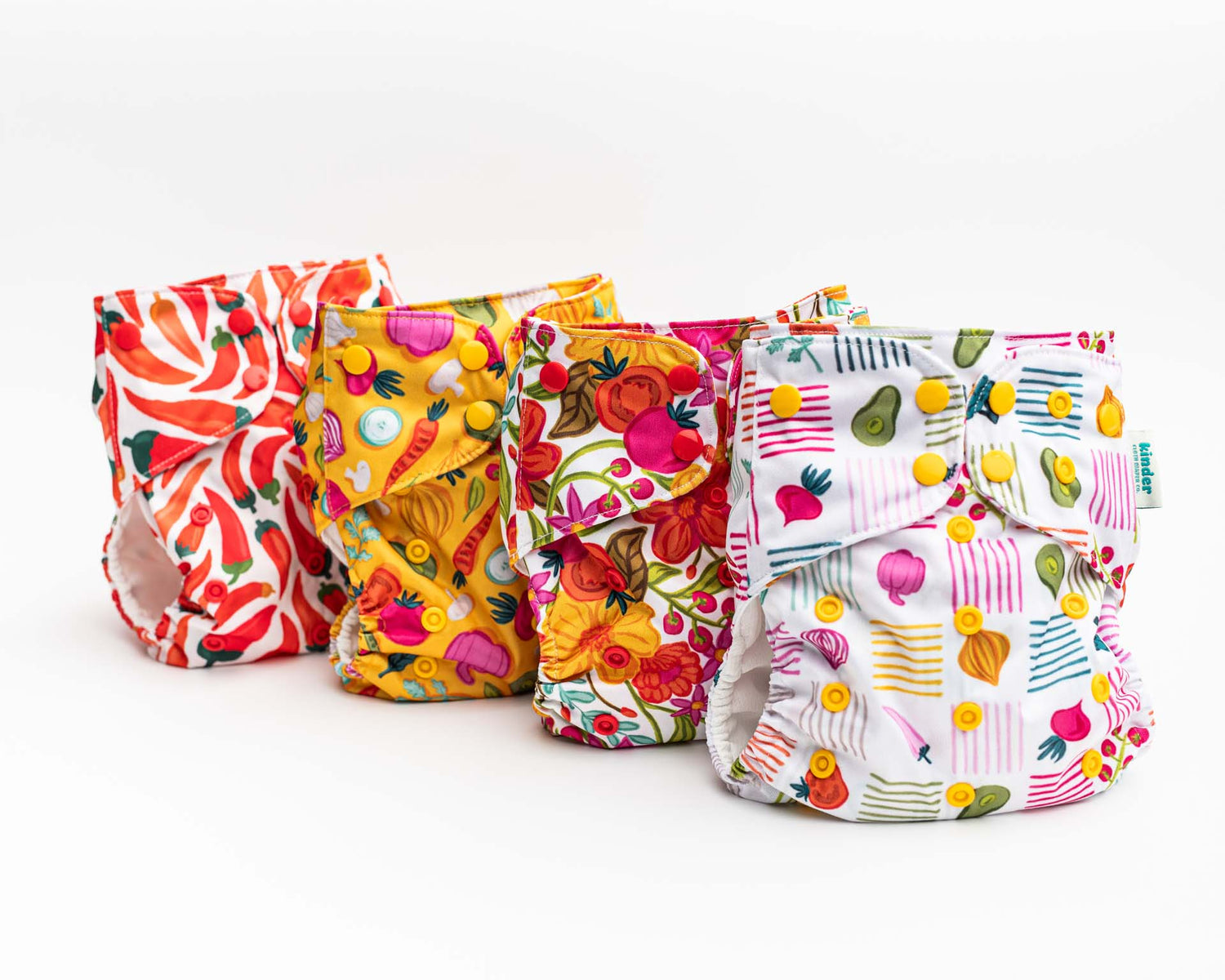 Floral: Essentials Pocket Cloth Diaper with Athletic Wicking Jersey, Grows with your Baby