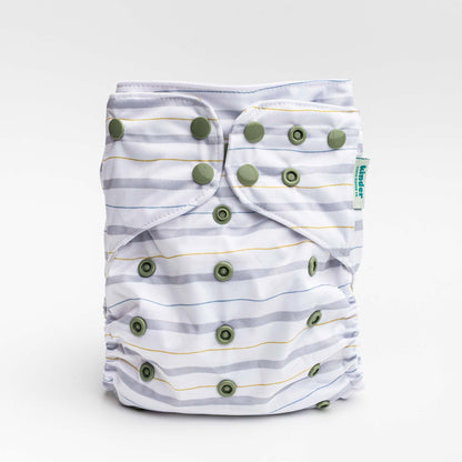 Abstract: Essentials Pocket Cloth Diaper with Athletic Wicking Jersey, Grows with your Baby