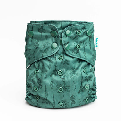 Food: Essentials Pocket Cloth Diaper with Athletic Wicking Jersey, Grows with your Baby