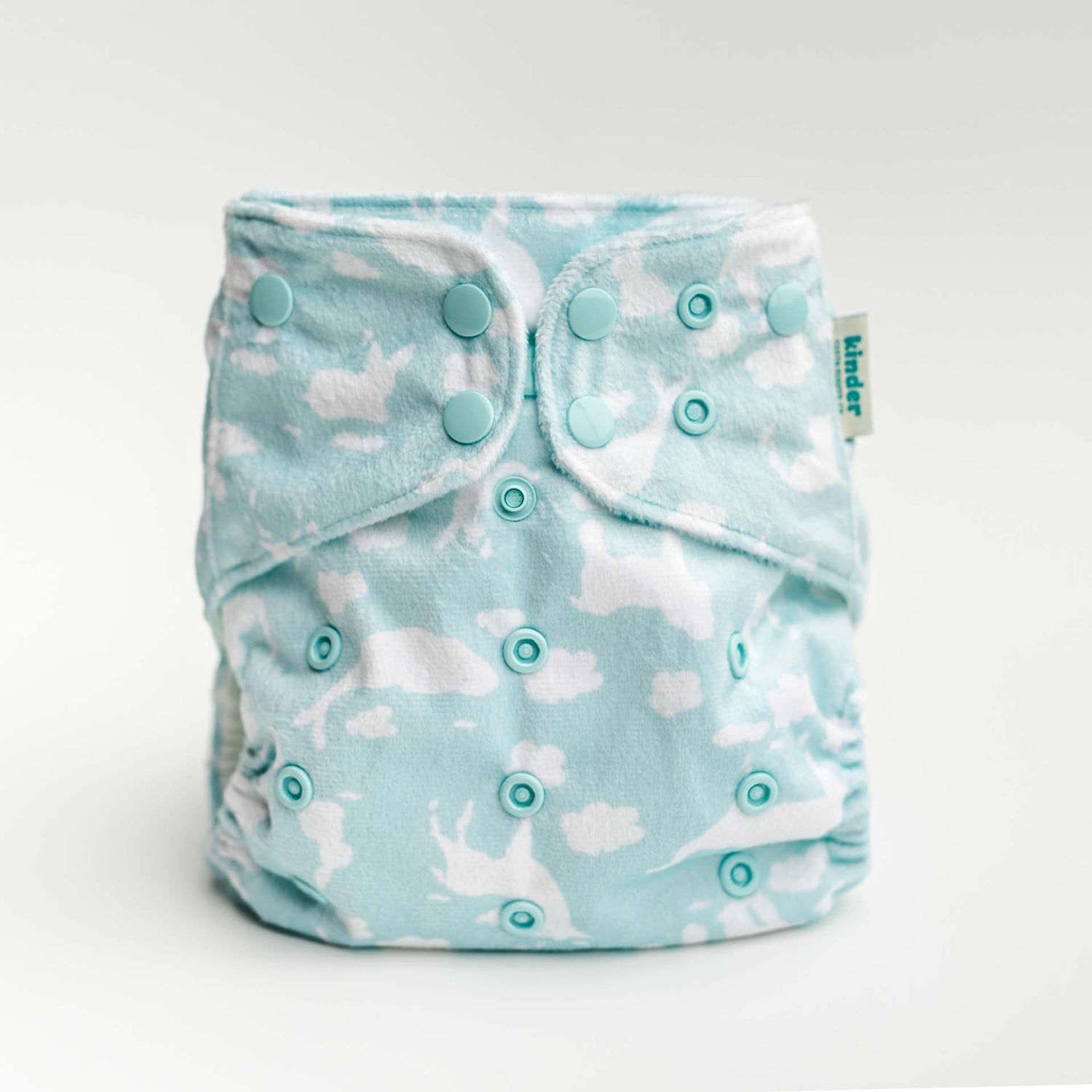 Patterned Lounger Pocket Cloth Diaper — Minky Fleece with Athletic Wicking Jersey