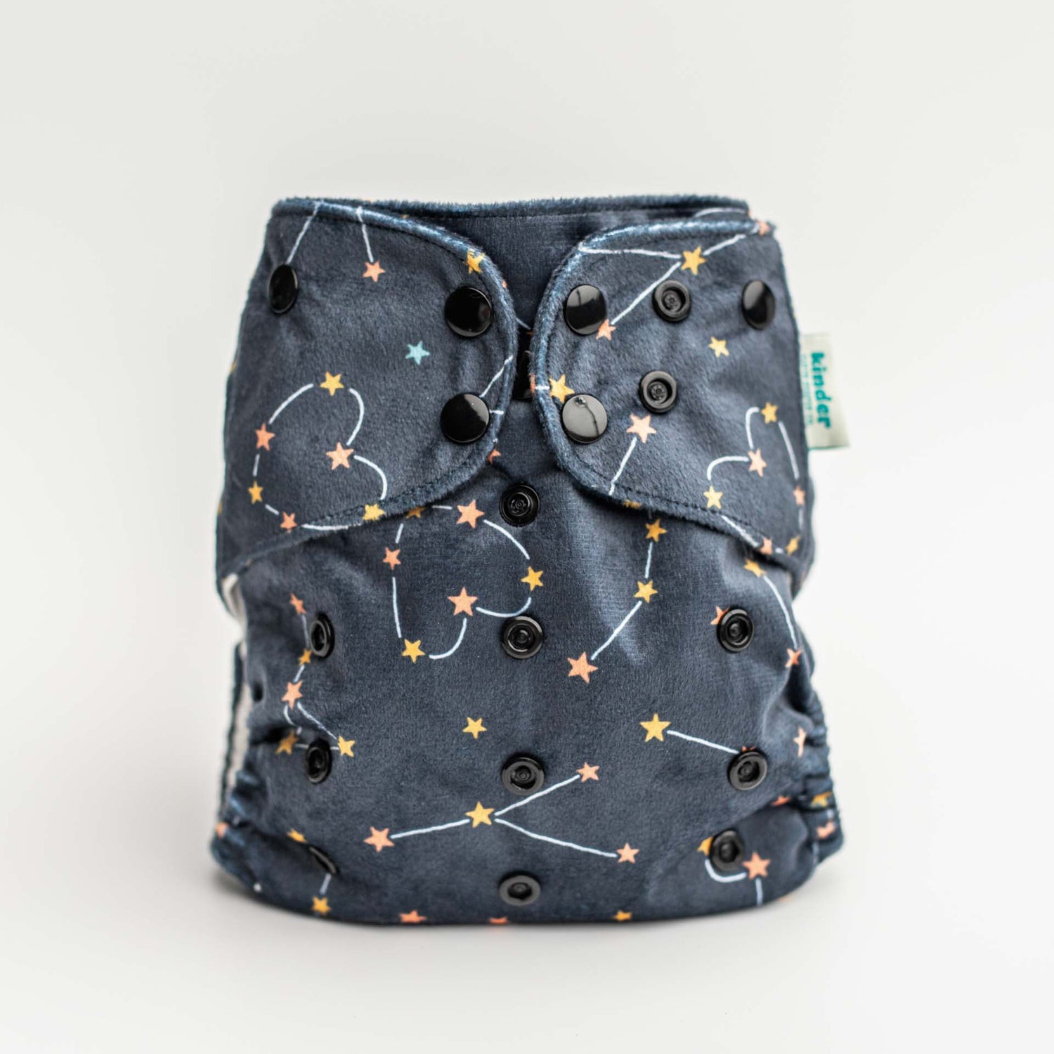 Patterned Lounger Pocket Cloth Diaper — Minky Fleece with Athletic Wicking Jersey