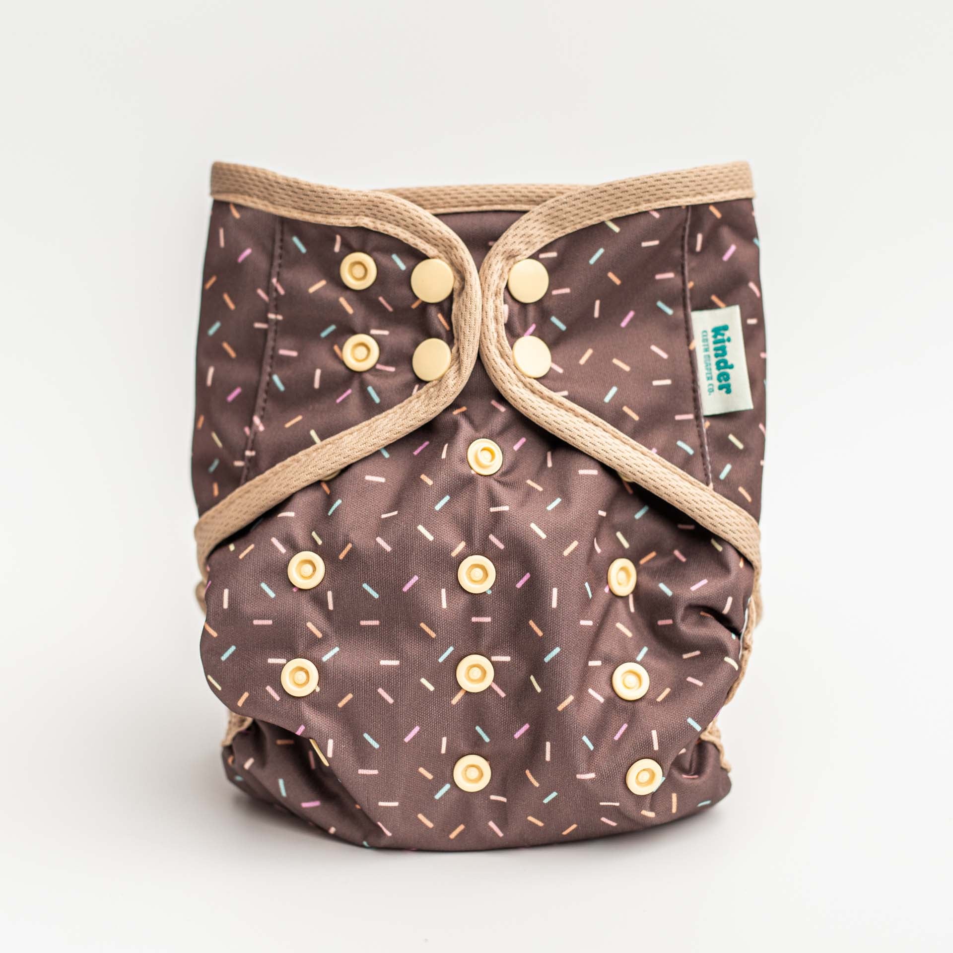 Patterned Wipeable Cloth Diaper Cover, Grows with your Baby