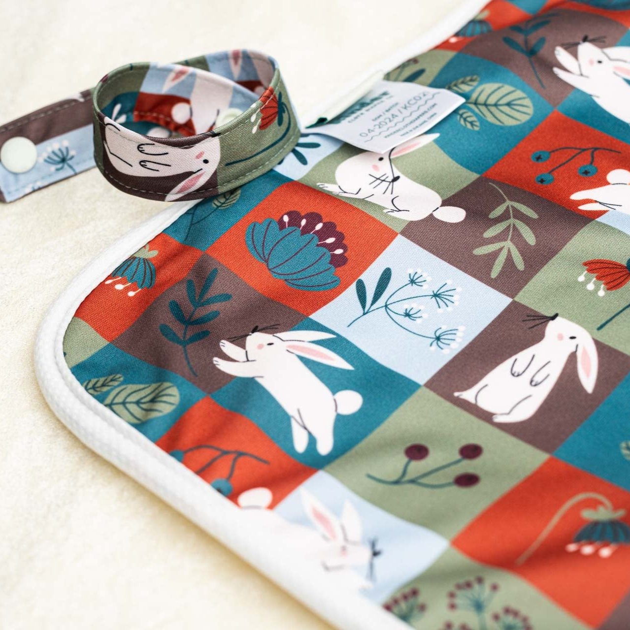 Ultra-Soft Bamboo Machine Washable and Wipeable Diaper Change Mat