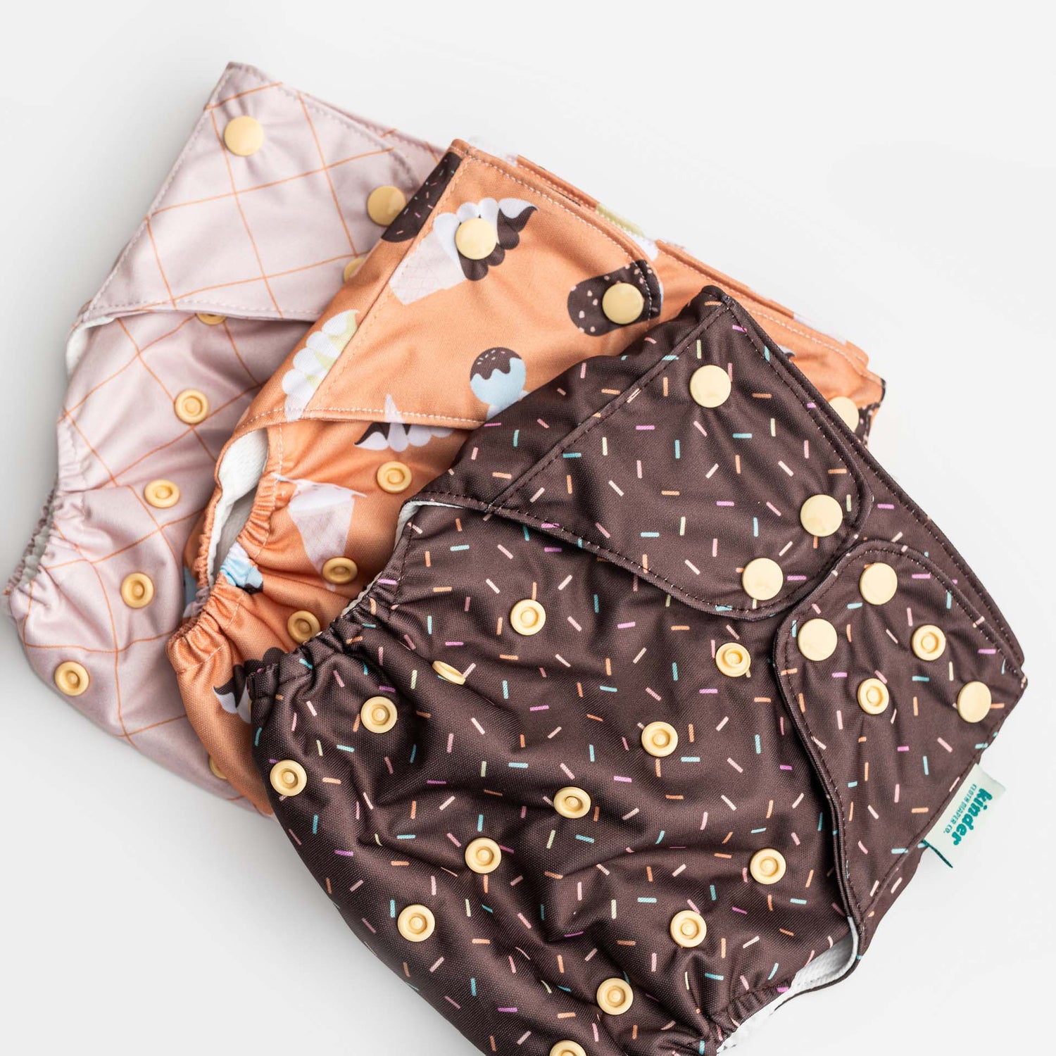 Food: Essentials Pocket Cloth Diaper with Athletic Wicking Jersey, Grows with your Baby
