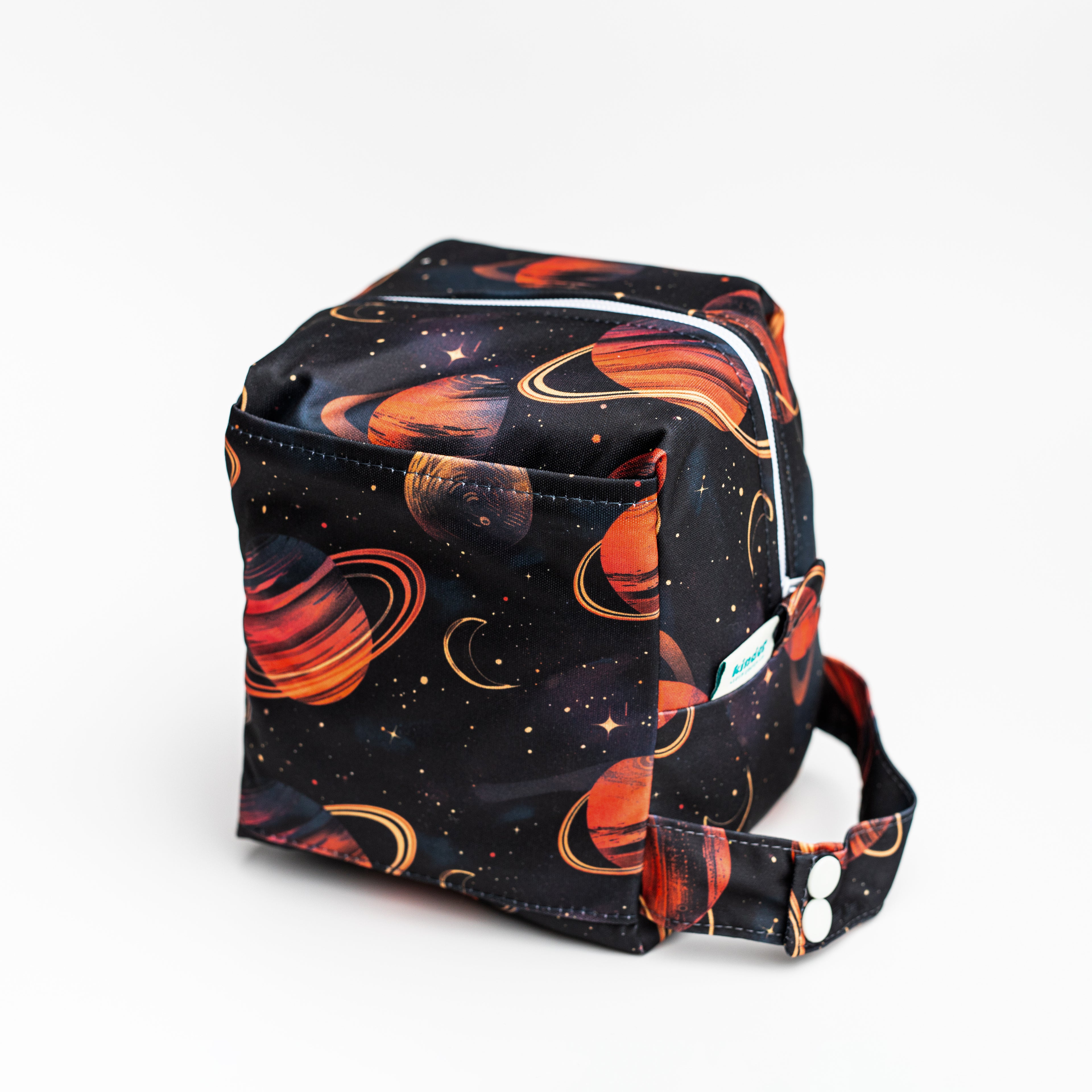 Reversible Mini Storage Travel Cube Diaper Pod with Exterior Storage Pocket