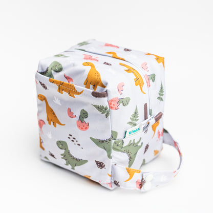 Reversible Mini Storage Travel Cube Diaper Pod with Exterior Storage Pocket