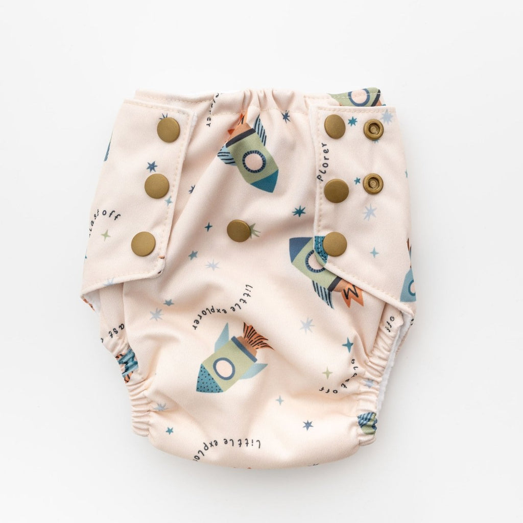Blast Off - Modern - Cloth - Diapers - Training Pant - Kinder Cloth Diaper Co. - Pittsburgh - Based - Small - Business - Woman - Owned