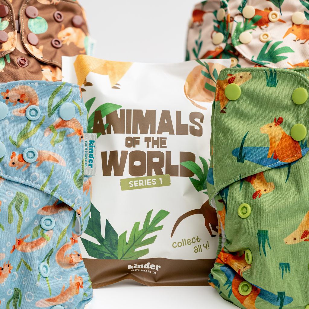 Animals of the World - Mystery Blind Bag - Essential Pocket Diaper - Series One