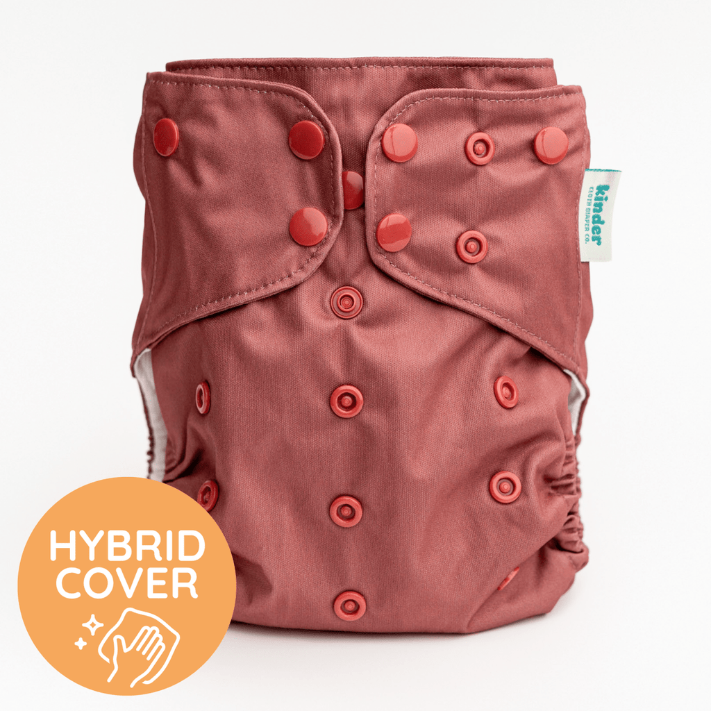 Blush - Modern - Cloth - Diapers - Diaper Cover - Kinder Cloth Diaper Co. - Pittsburgh - Based - Small - Business - Woman - Owned