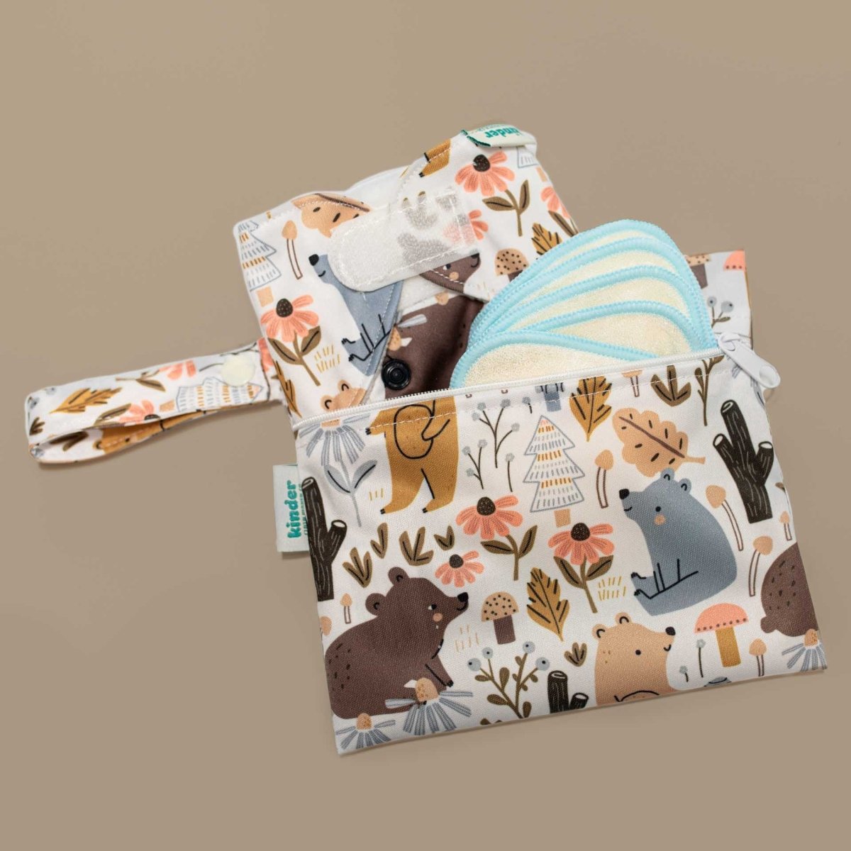 Reusable Doll Toy Diaper Set with 5 Mini Reusable Baby Wipes - Kinder Cloth Diaper Co. - 23 - 04 - 05 - modern reusable cloth diapers and more for birth to potty training - Pittsburgh Based Small Business