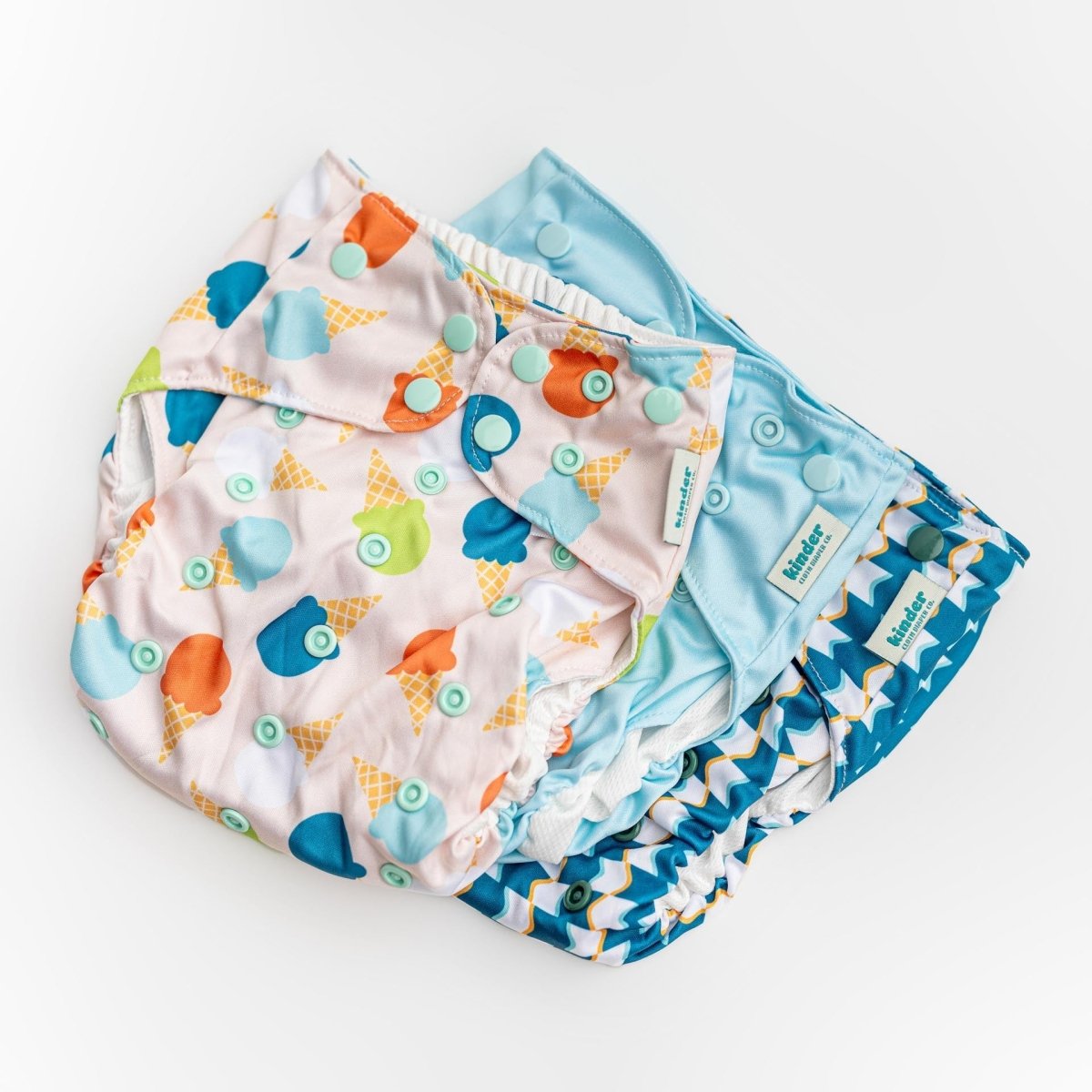 Reusable Swim Diapers with Athletic Wicking Jersey (7 - 60lbs) - Kinder Cloth Diaper Co. - modern reusable cloth diapers and more for birth to potty training - Pittsburgh Based Small Business