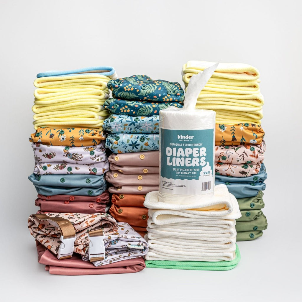 Boho Bouquet - Modern - Cloth - Diapers - New Parent Starter Bundle - Kinder Cloth Diaper Co. - Pittsburgh - Based - Small - Business - Woman - Owned