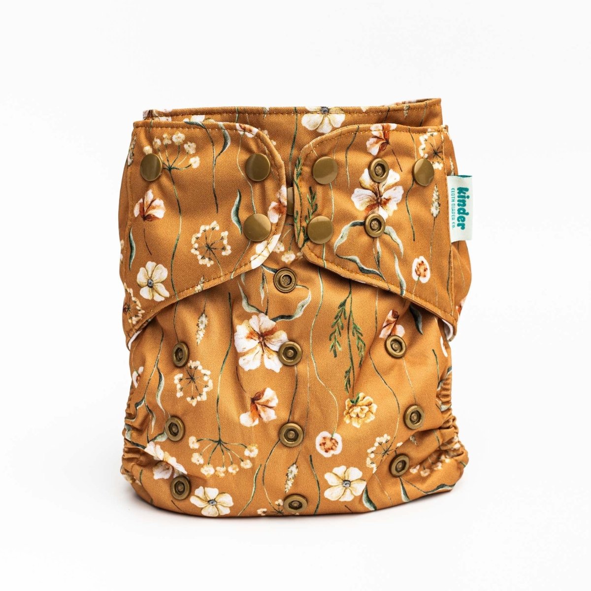 Floral: Essentials Pocket Cloth Diaper with Athletic Wicking Jersey, Grows with your Baby - Kinder Cloth Diaper Co. - 28 - 05 - 03 - modern reusable cloth diapers and more for birth to potty training - Pittsburgh Based Small Business