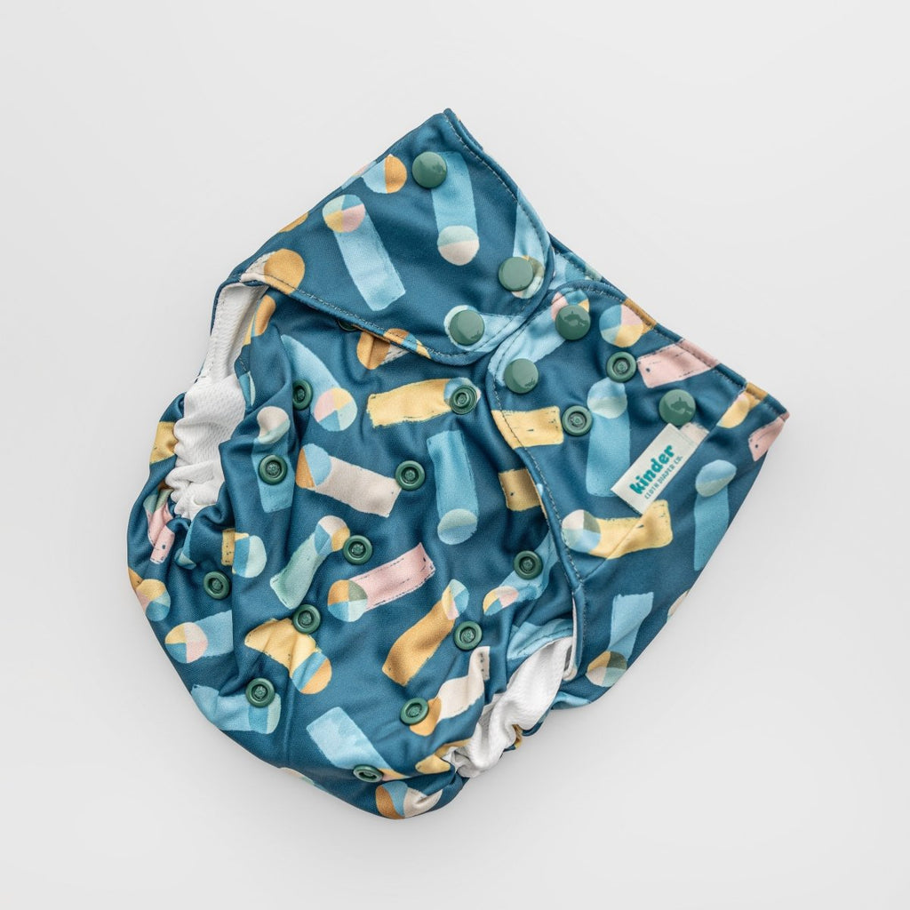 Bumper Buddies - Modern - Cloth - Diapers - Swim Diaper - Kinder Cloth Diaper Co. - Pittsburgh - Based - Small - Business - Woman - Owned