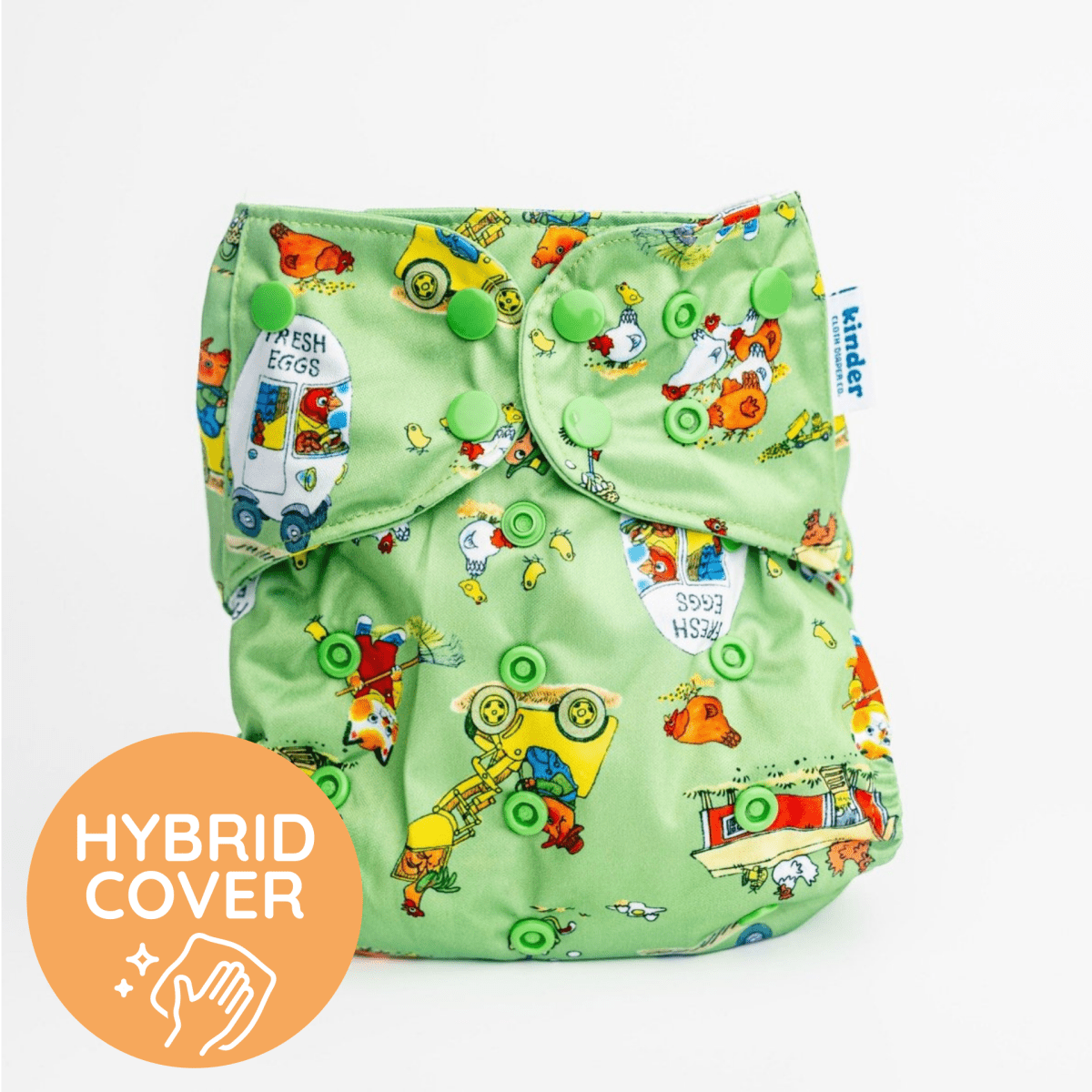 Busy Busy Farm - Modern - Cloth - Diapers - Pocket Diaper - Kinder Cloth Diaper Co. - Pittsburgh - Based - Small - Business - Woman - Owned