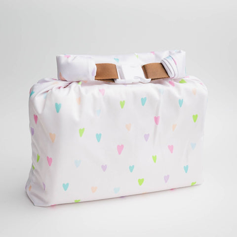 Candy Hearts / Roll Top Small Wet Bag
