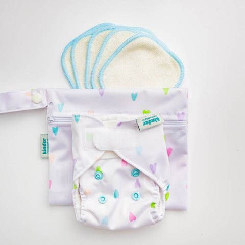 Candy Hearts / Doll Diaper Set