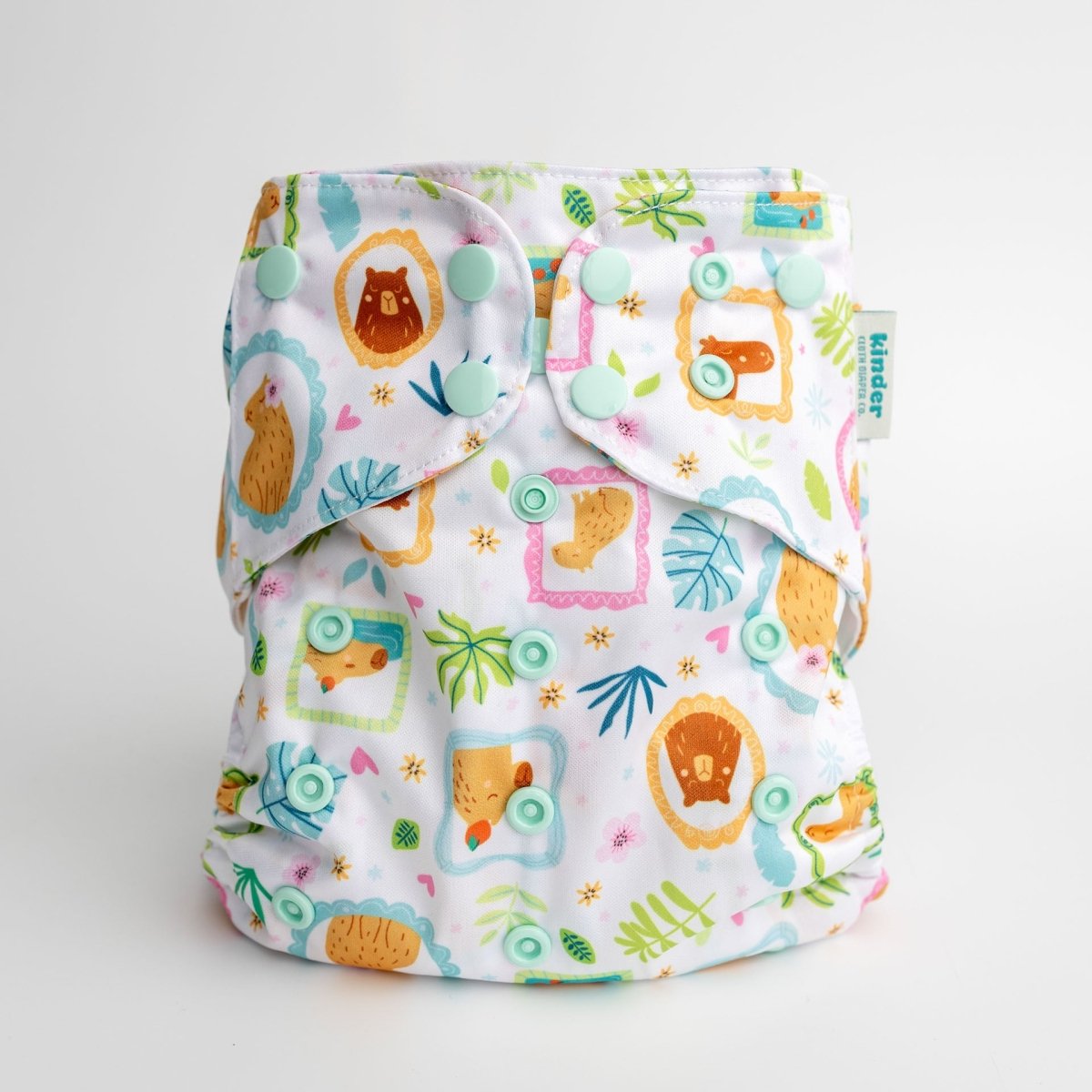 Capybara Collage - Modern - Cloth - Diapers - Pocket Diaper - Kinder Cloth Diaper Co. - Pittsburgh - Based - Small - Business - Woman - Owned