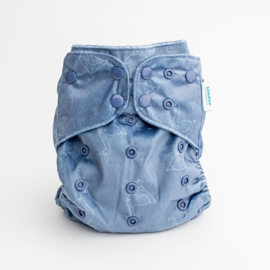 Cheeky Geese - Modern - Cloth - Diapers - Pocket Diaper - Kinder Cloth Diaper Co. - Pittsburgh - Based - Small - Business - Woman - Owned