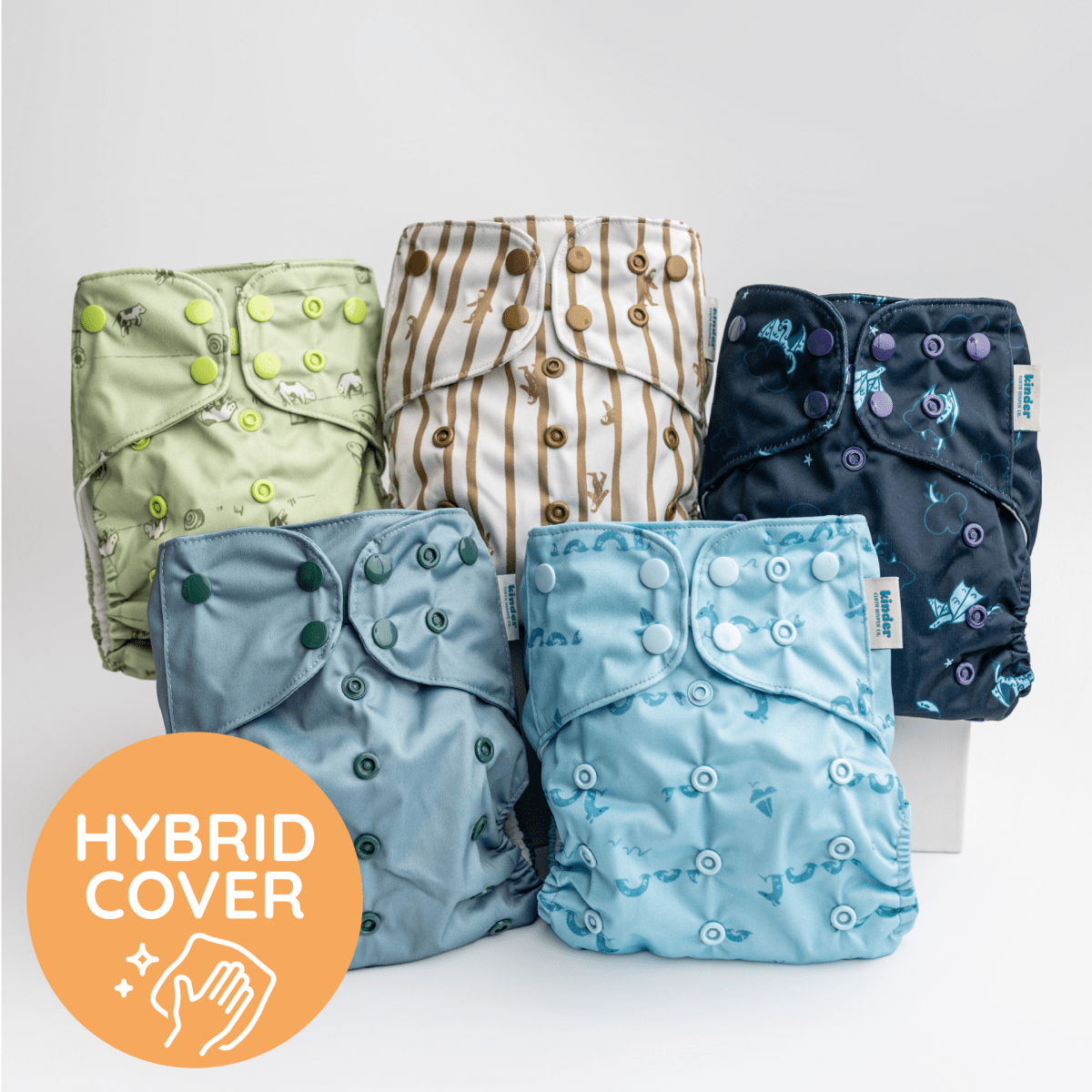  - Modern - Cloth - Diapers - Hybrid Cover - Kinder Cloth Diaper Co. - Pittsburgh - Based - Small - Business - Woman - Owned