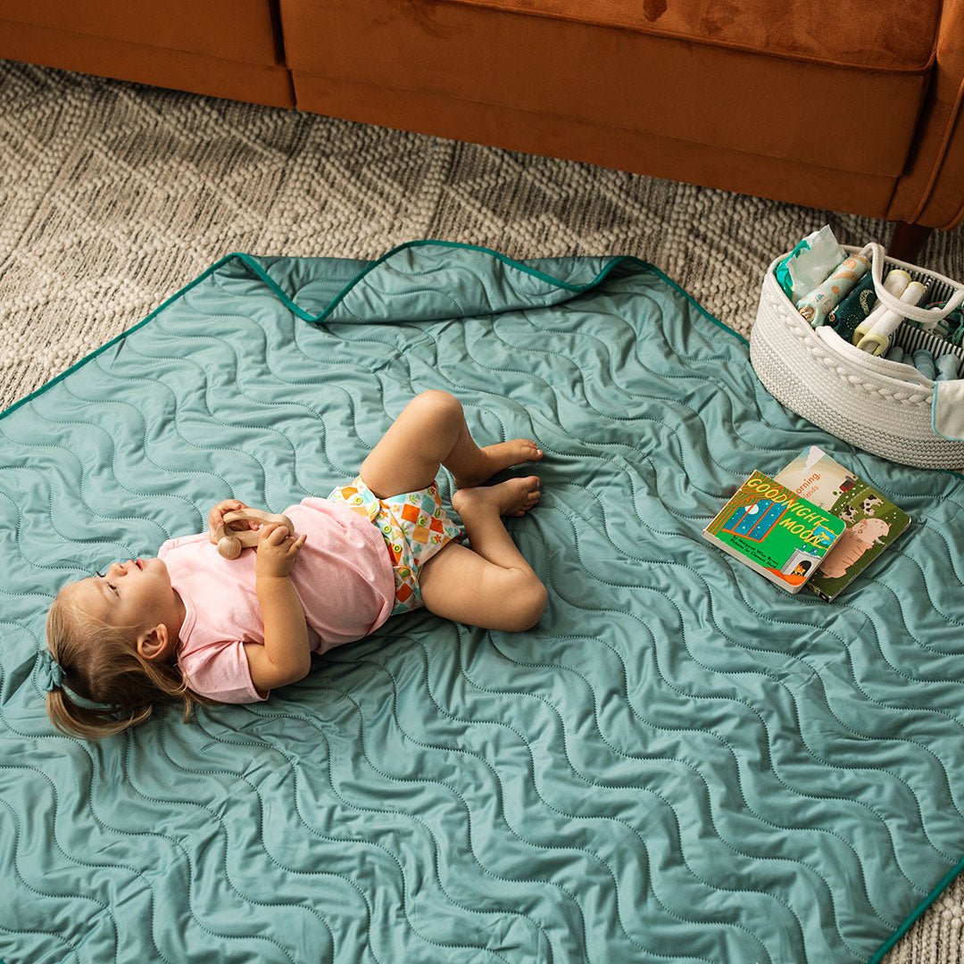 Chestnut - Modern - Cloth - Diapers - Play Mat - Kinder Cloth Diaper Co. - Pittsburgh - Based - Small - Business - Woman - Owned