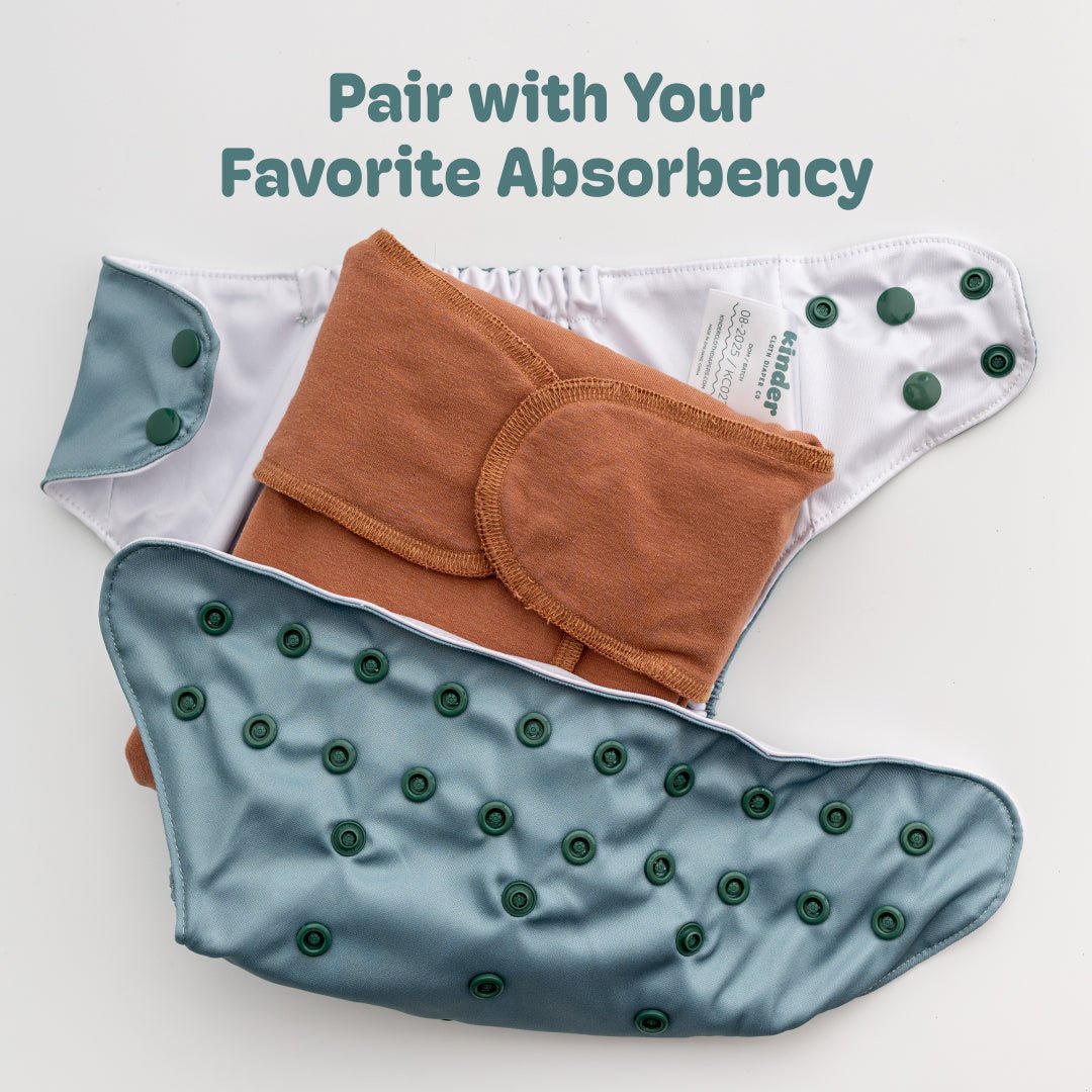 Chestnut - Modern - Cloth - Diapers - Diaper Cover - Kinder Cloth Diaper Co. - Pittsburgh - Based - Small - Business - Woman - Owned