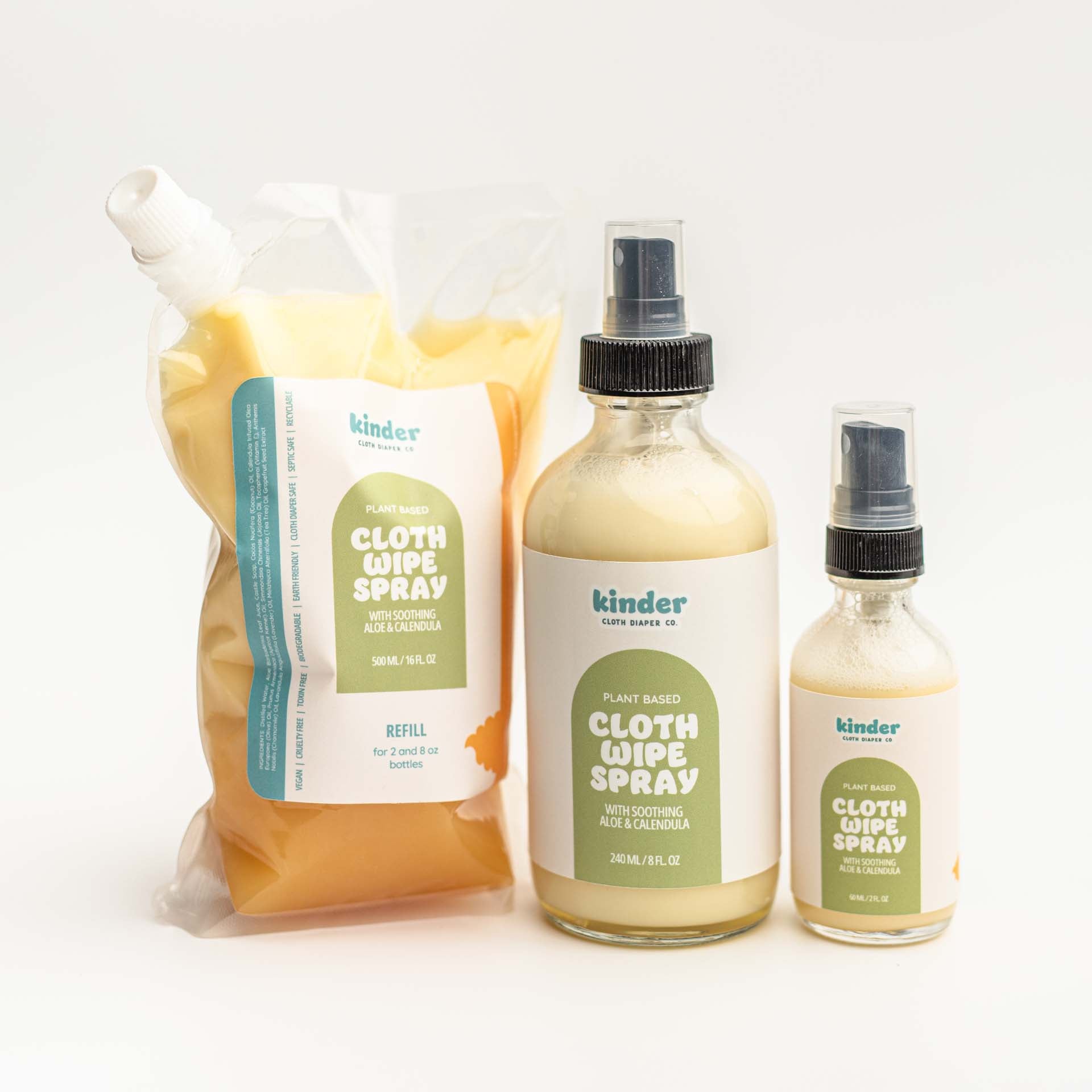 Cloth Wipe Spray: Soothing Aloe and Calendula - Kinder Cloth Diaper Co. - 31 - 05 - 01 - modern reusable cloth diapers and more for birth to potty training - Pittsburgh Based Small Business
