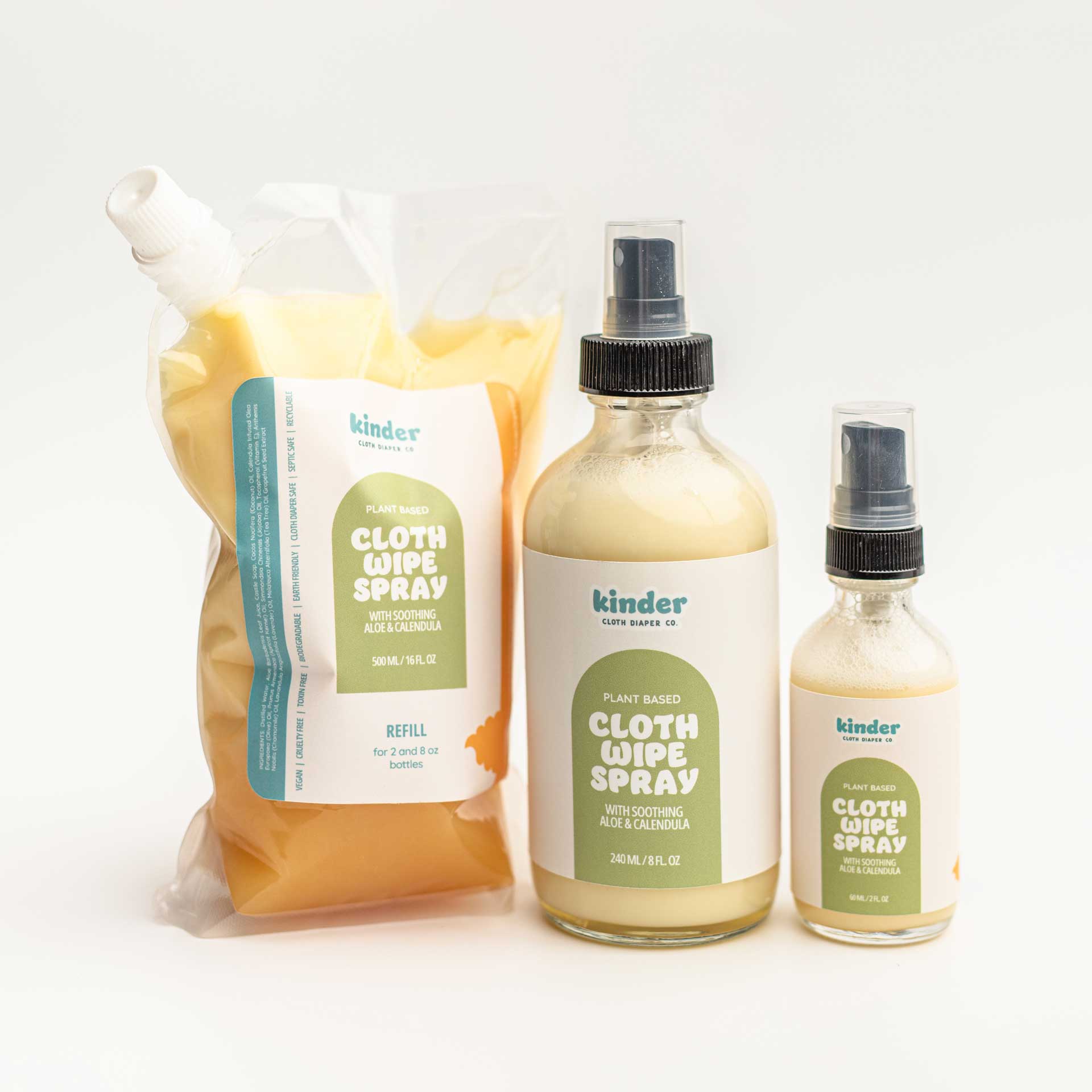 Cloth Wipe Spray: Soothing Aloe and Calendula - Kinder Cloth Diaper Co. - 31 - 05 - 03 - modern reusable cloth diapers and more for birth to potty training - Pittsburgh Based Small Business
