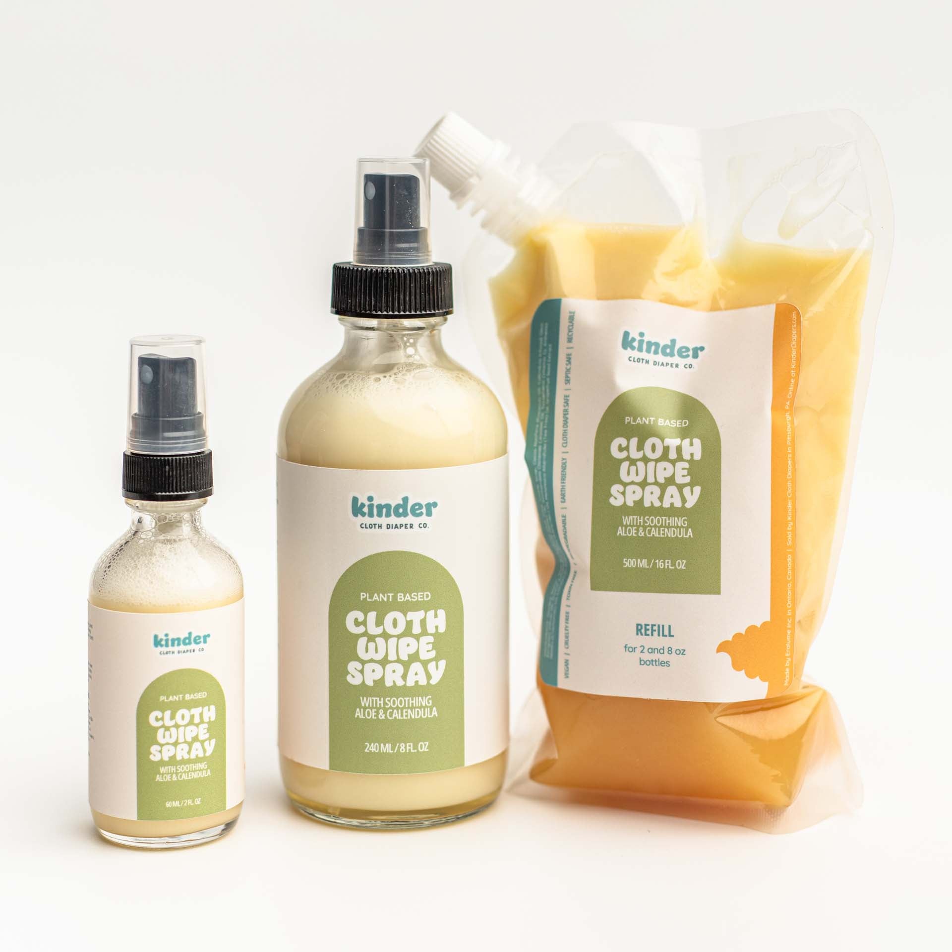 Cloth Wipe Spray: Soothing Aloe and Calendula - Kinder Cloth Diaper Co. - 31 - 05 - 01 - modern reusable cloth diapers and more for birth to potty training - Pittsburgh Based Small Business