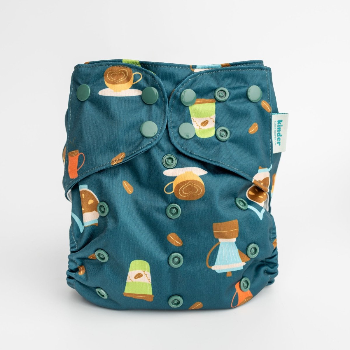 Coffee Break - Modern - Cloth - Diapers - Pocket Diaper - Kinder Cloth Diaper Co. - Pittsburgh - Based - Small - Business - Woman - Owned