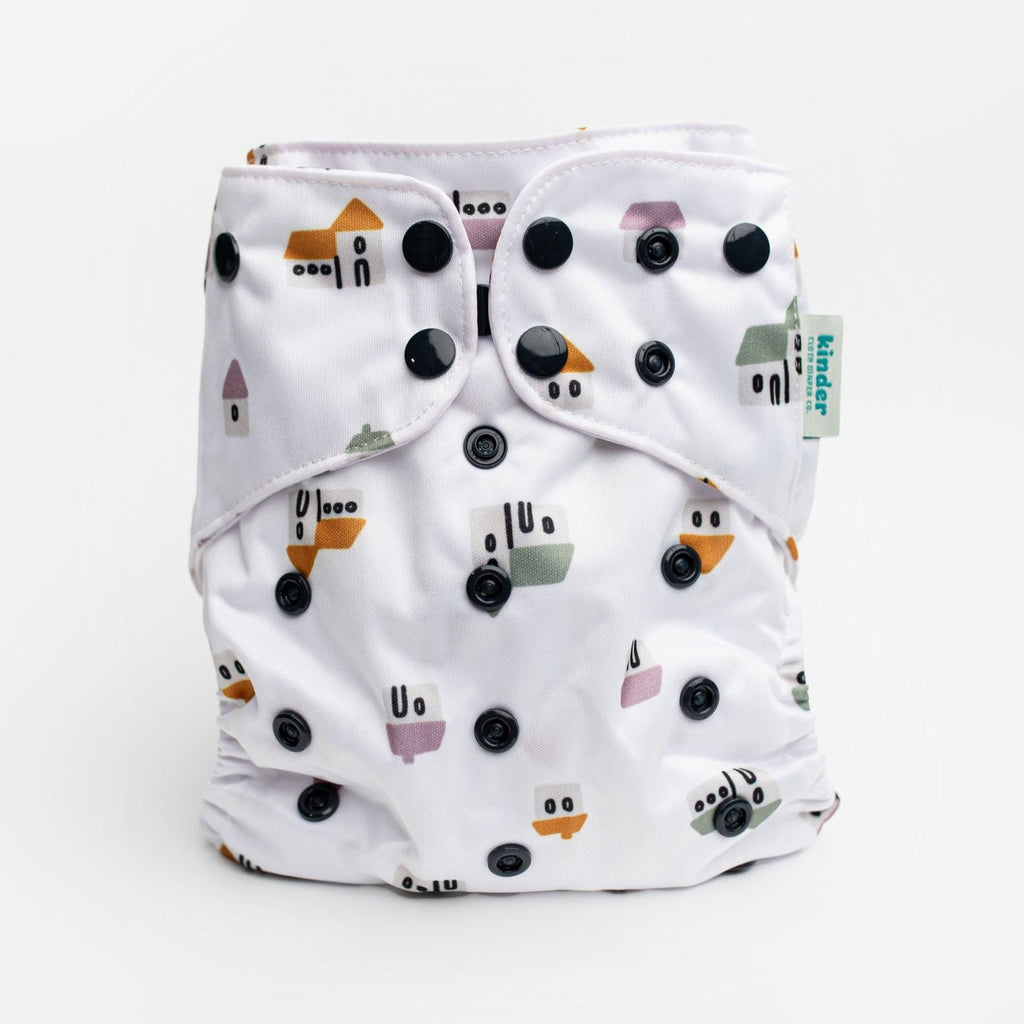 Nature: Essentials Pocket Cloth Diaper with Athletic Wicking Jersey, Grows with your Baby - Kinder Cloth Diaper Co. - 32 - 06 - 04 - modern reusable cloth diapers and more for birth to potty training - Pittsburgh Based Small Business