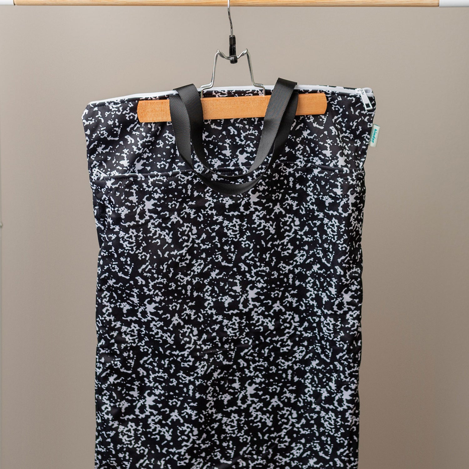 Large Zipper Hanging Wet Bag, Laundry Bag with Handles
