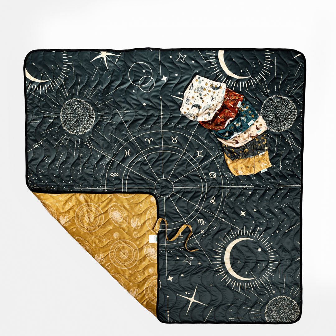 Cosmic Corner - Modern - Cloth - Diapers - Play Mat - Kinder Cloth Diaper Co. - Pittsburgh - Based - Small - Business - Woman - Owned