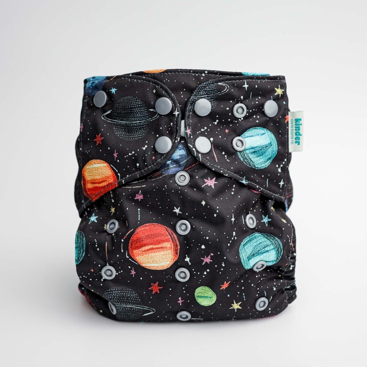 Space and Sky: Essentials Pocket Cloth Diaper with Athletic Wicking Jersey, Grows with your Baby - Kinder Cloth Diaper Co. - 09 - 05 - 03 - modern reusable cloth diapers and more for birth to potty training - Pittsburgh Based Small Business