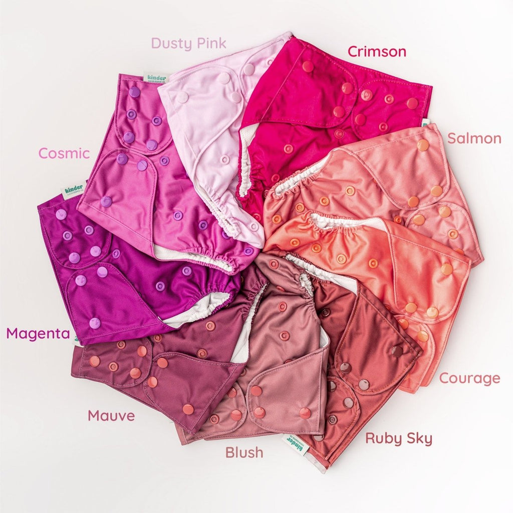 Solid Color: Essentials Pocket Cloth Diaper with Athletic Wicking Jersey, Grows with your Baby - Kinder Cloth Diaper Co. - 11 - 06 - 04 - modern reusable cloth diapers and more for birth to potty training - Pittsburgh Based Small Business