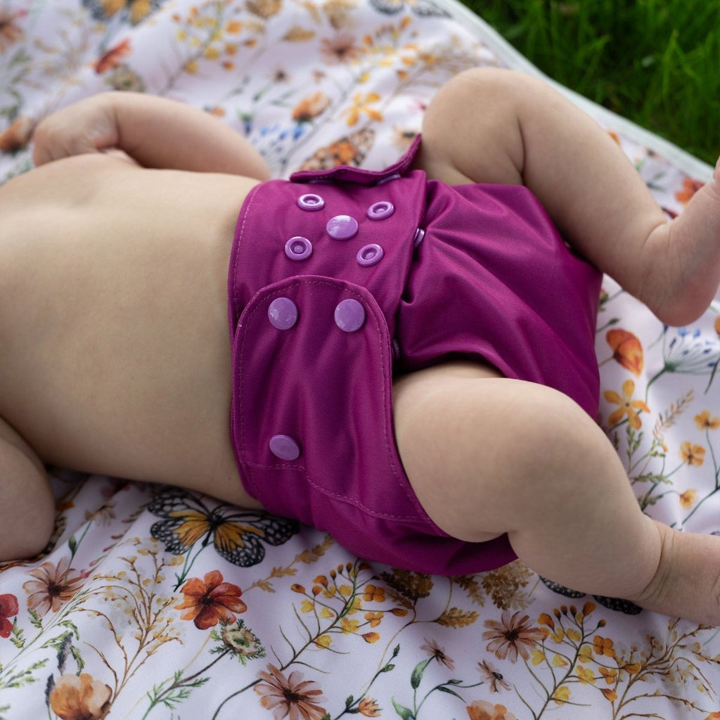 Solid Color: Essentials Pocket Cloth Diaper with Athletic Wicking Jersey, Grows with your Baby - Kinder Cloth Diaper Co. - 01 - 02 - 01 - modern reusable cloth diapers and more for birth to potty training - Pittsburgh Based Small Business