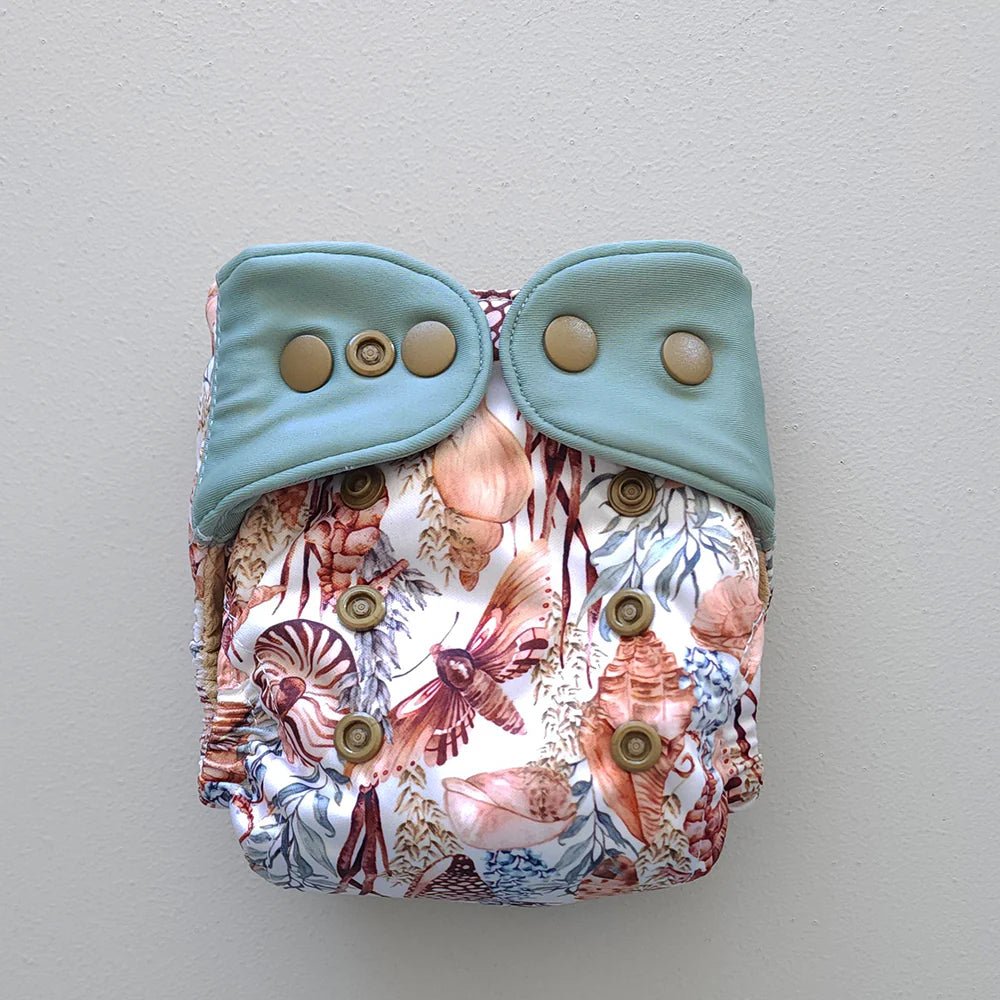 Cove (Seafoam) - Modern - Cloth - Diapers - Cloth Diaper - Kinder Cloth Diaper Co. - Pittsburgh - Based - Small - Business - Woman - Owned