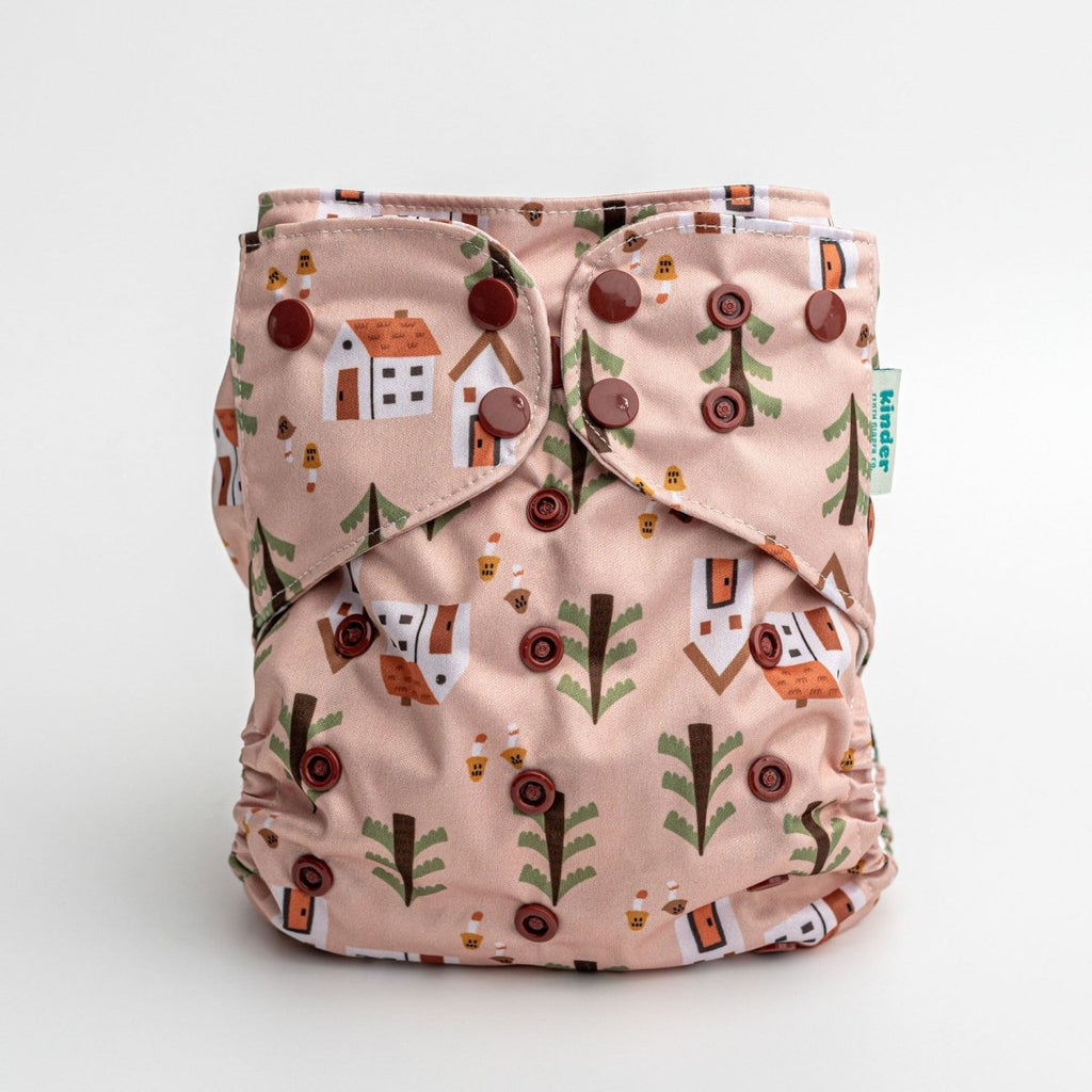Nature: Essentials Pocket Cloth Diaper with Athletic Wicking Jersey, Grows with your Baby - Kinder Cloth Diaper Co. - 28 - 06 - 04 - modern reusable cloth diapers and more for birth to potty training - Pittsburgh Based Small Business