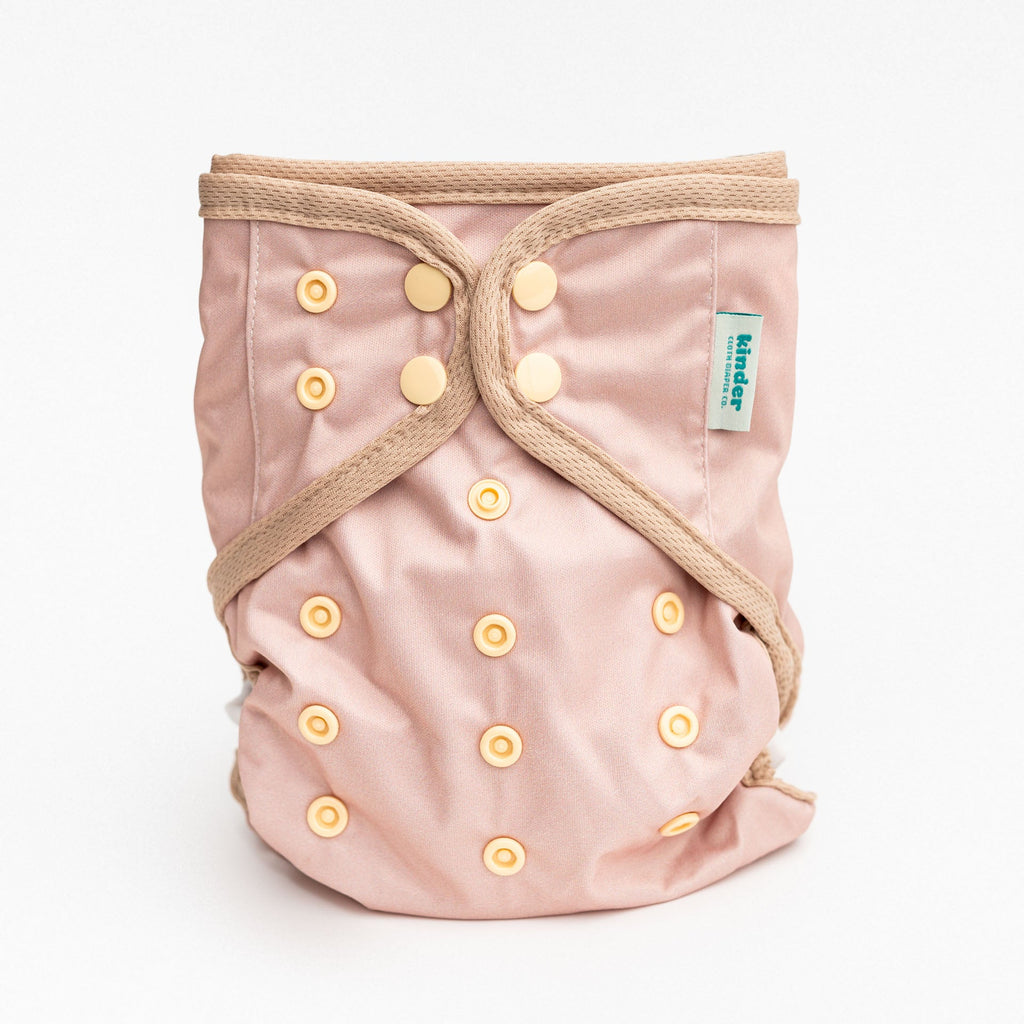 Solid Color Wipeable Cloth Diaper Cover, Grows with your Baby - Kinder Cloth Diaper Co. - 20 - 04 - 03 - modern reusable cloth diapers and more for birth to potty training - Pittsburgh Based Small Business