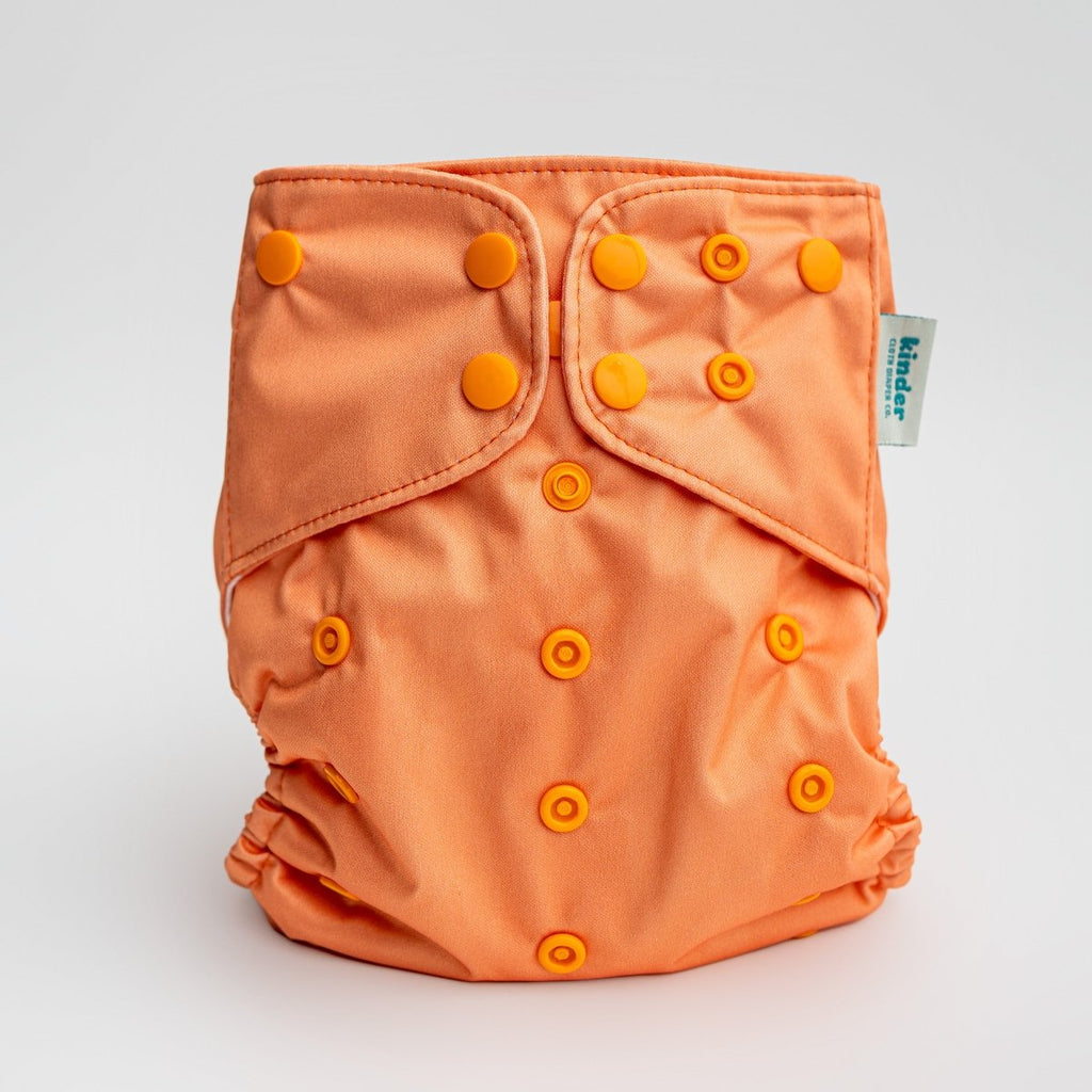 Creamsicle - Modern - Cloth - Diapers - Pocket Diaper - Kinder Cloth Diaper Co. - Pittsburgh - Based - Small - Business - Woman - Owned