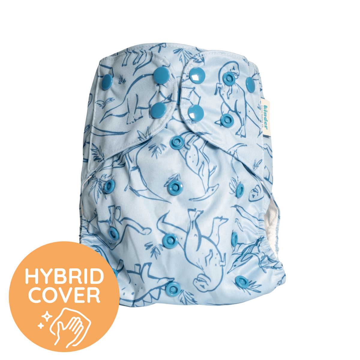 Dainty Dinos - Modern - Cloth - Diapers - Diaper Cover - Kinder Cloth Diaper Co. - Pittsburgh - Based - Small - Business - Woman - Owned
