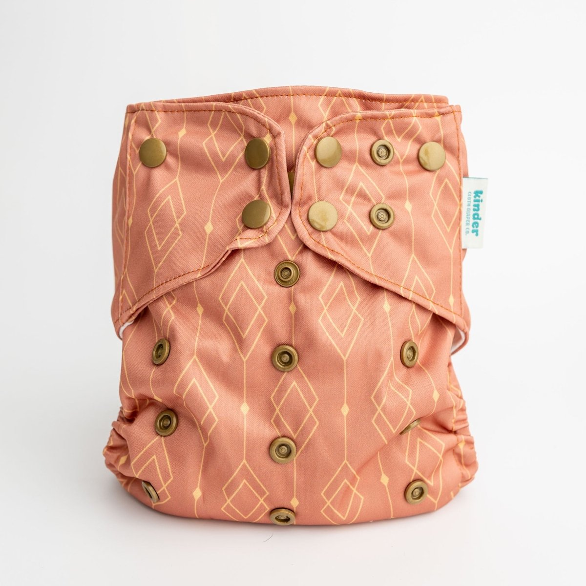 Dancing Diamonds, Art Deco Series - Modern - Cloth - Diapers - Pocket Diaper - Kinder Cloth Diaper Co. - Pittsburgh - Based - Small - Business - Woman - Owned